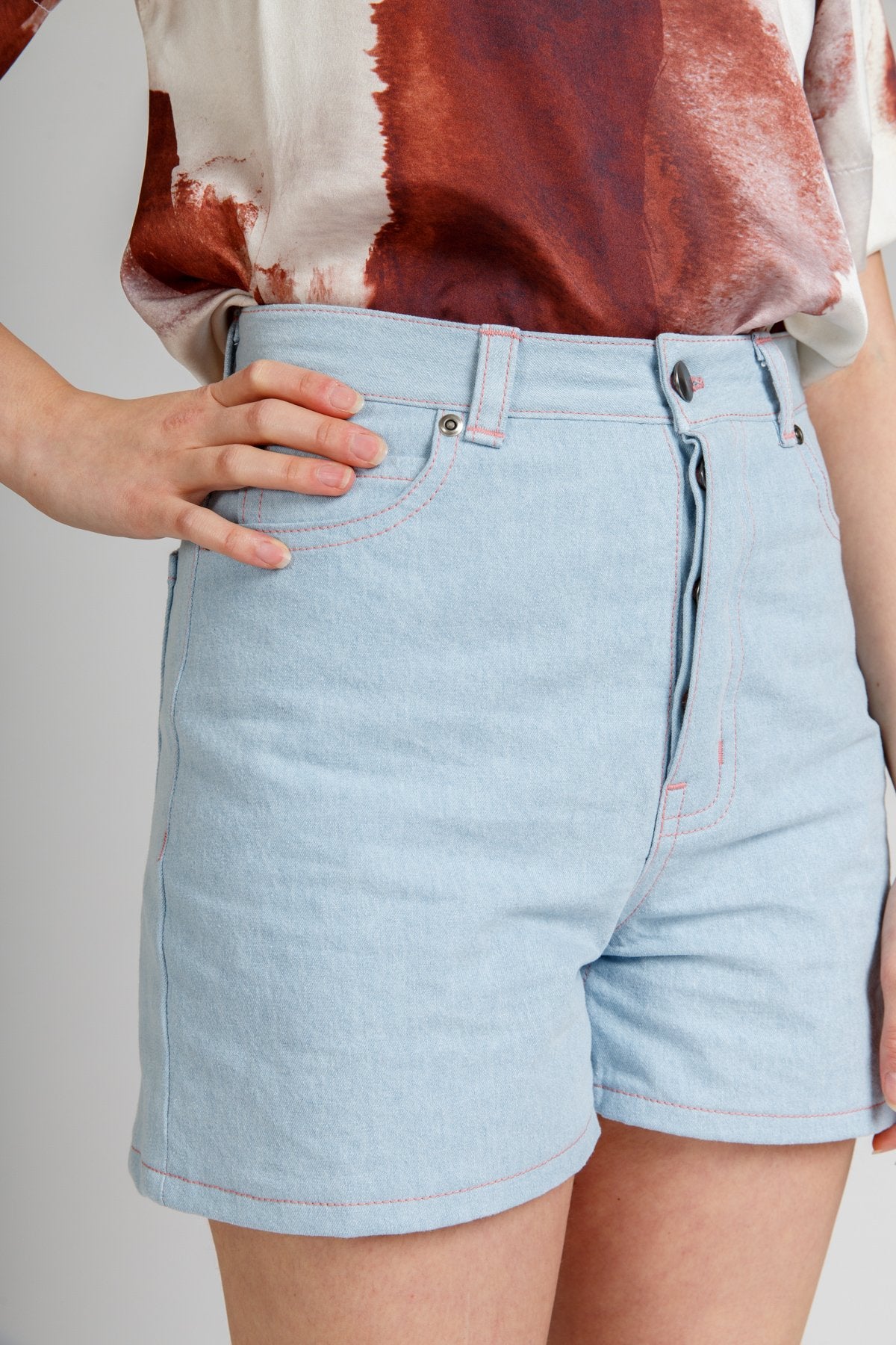 Megan Nielsen Dawn Jeans - High Waist Stretch Denim Pants for Women | Perfect for Casual Wear, Office & Everyday Outfits