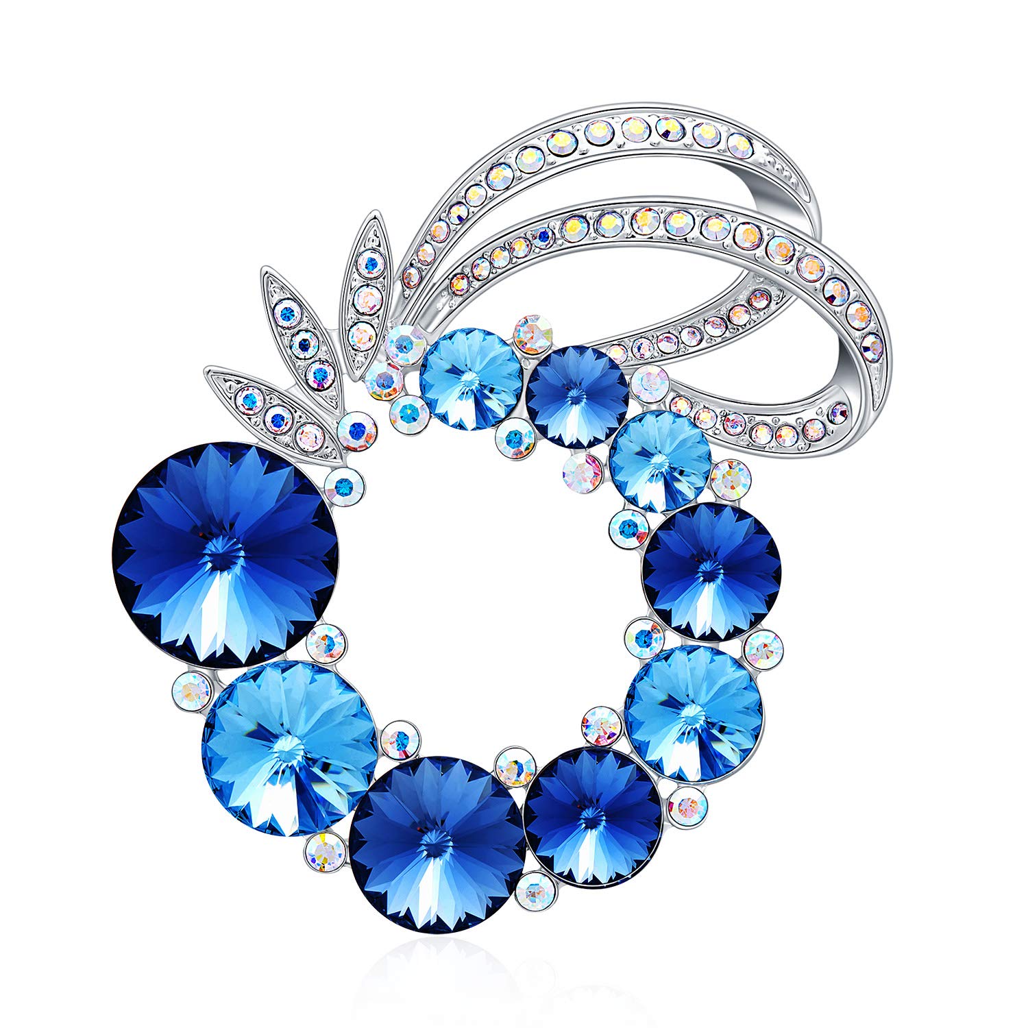 Sparkling Rhinestone Brooch for Women - Elegant Crystal Jewelry Pin - Perfect for Dresses, Coats, Scarves & Formal Occasions