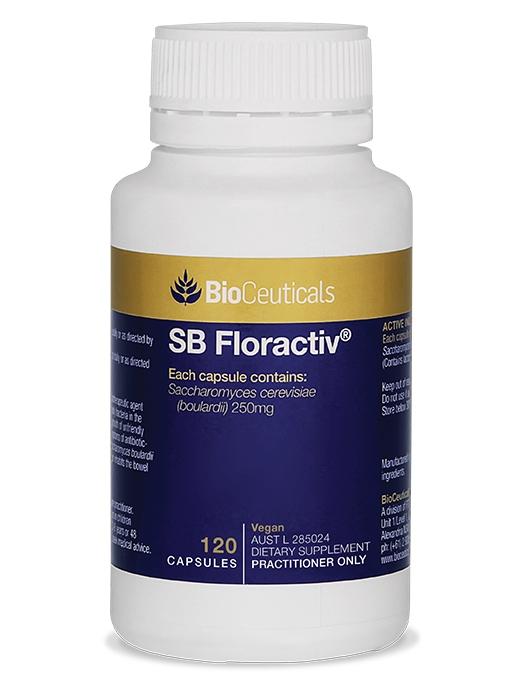 BioCeuticals SB Floractiv Probiotic Supplement - Supports Digestive Health & Immune System - Ideal for Gut Balance & Wellness - Perfect for Daily Use, Travel, and Post-Antibiotic Recovery