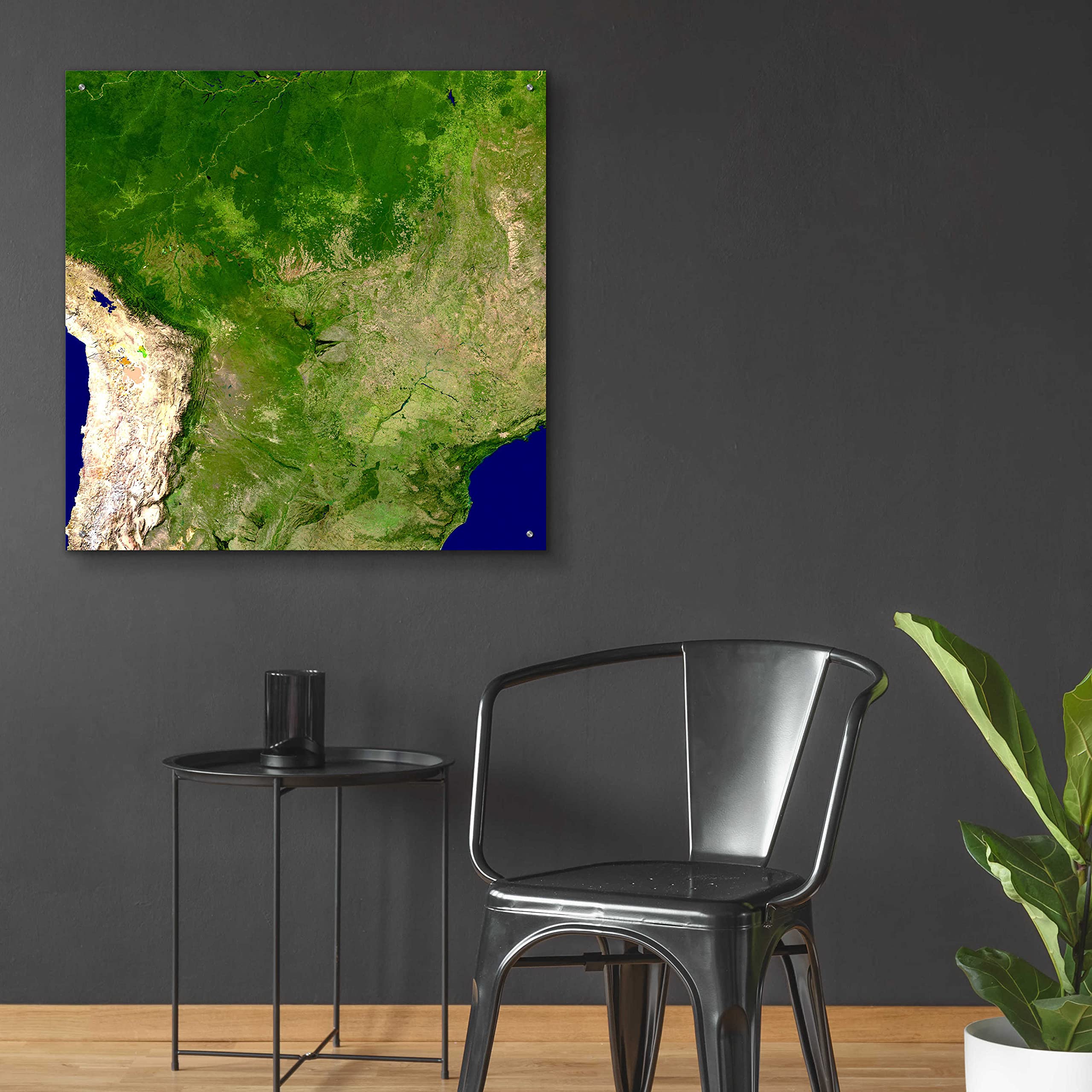 Epic Art 'Earth as Art: South America' Acrylic Glass Wall Art - 36x36 Inches Modern Home Decor for Living Room, Bedroom & Office - Stunning Landscape Photography Print