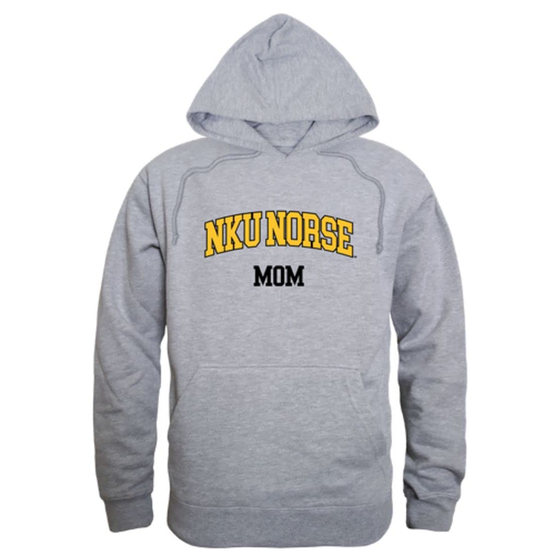 NKU Norse Mom Fleece Hooded Sweatshirt - Soft & Cozy Pullover Hoodie for Women, Northern Kentucky University Apparel, Perfect for Game Day & Casual Wear - Black