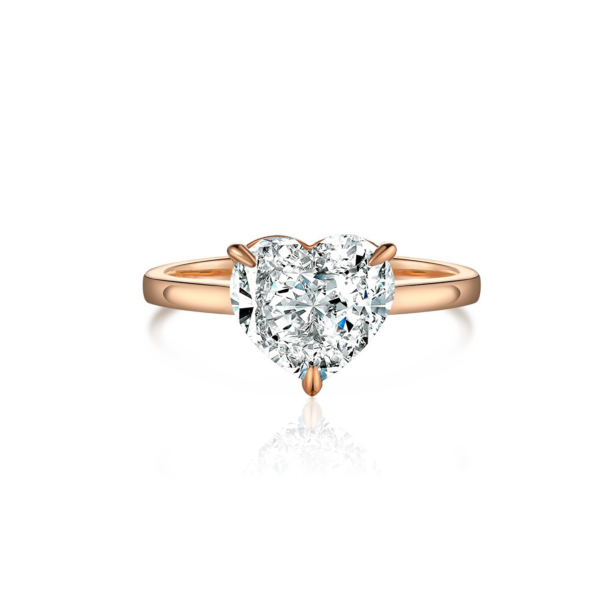 Heart Shape Moissanite Ashes Ring - Memorial Jewelry for Loved Ones | Perfect for Remembrance, Sympathy Gifts & Special Occasions