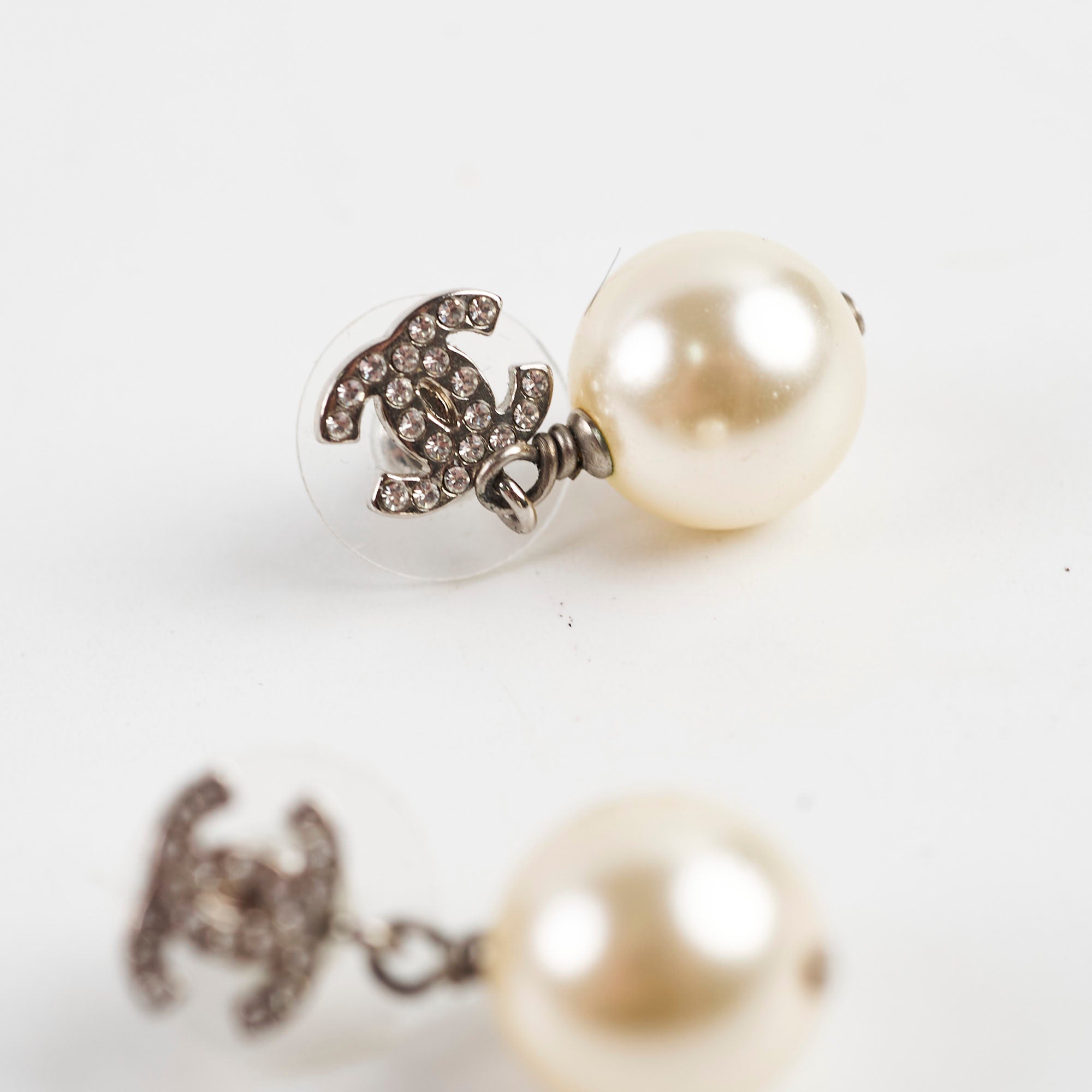 Chanel CC Pearl Drop Earrings - Luxury Fashion Jewelry for Women | Perfect for Parties, Weddings & Special Occasions