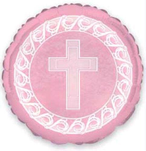 Holy Cross Foil Balloon - Religious Party Decorations for Baptism, First Communion & Easter Celebrations