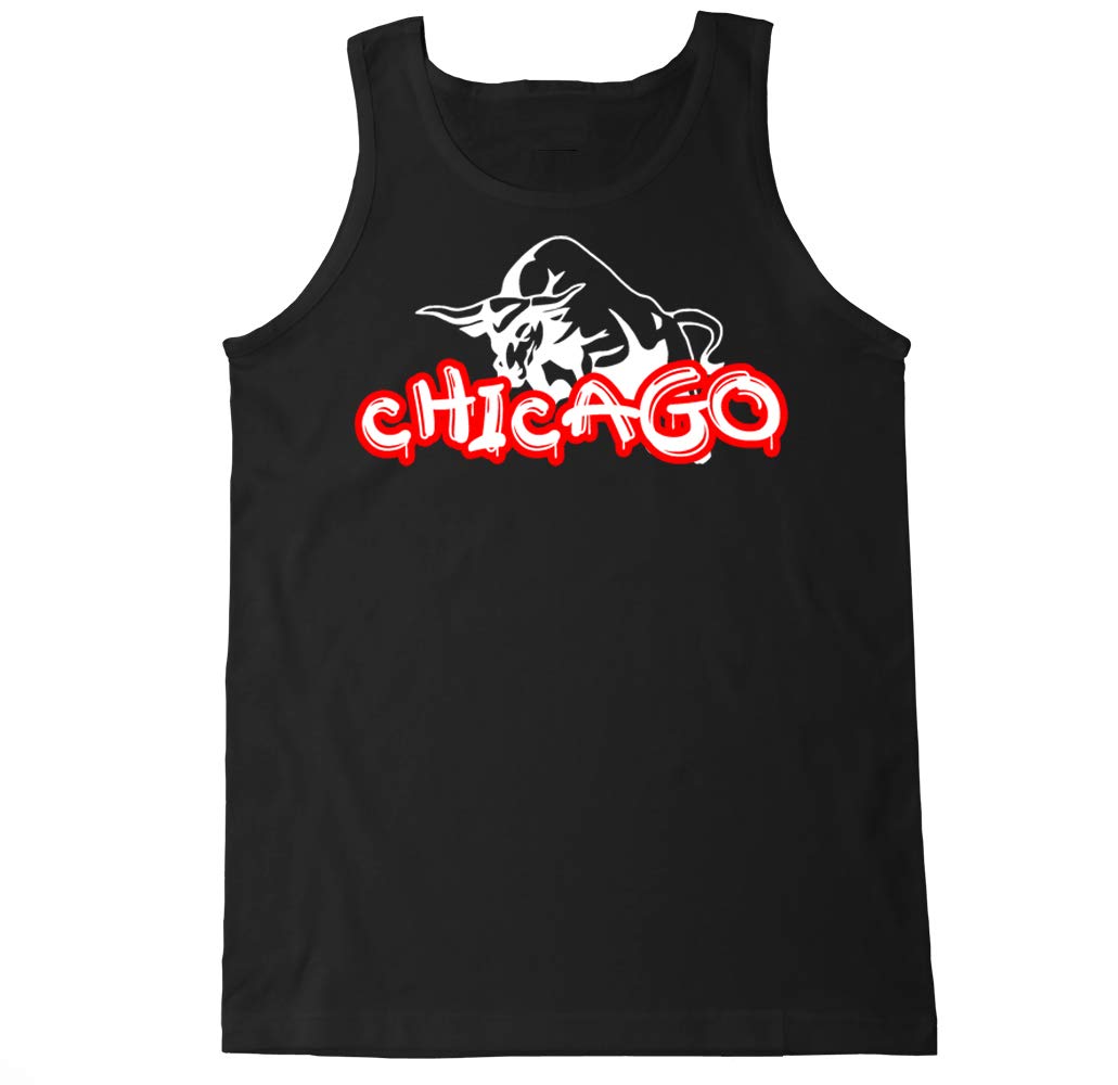 FTD Apparel Men's Chicago Tank Top - Breathable Cotton Muscle Tee for Gym, Workout & Summer | Casual Streetwear for Men