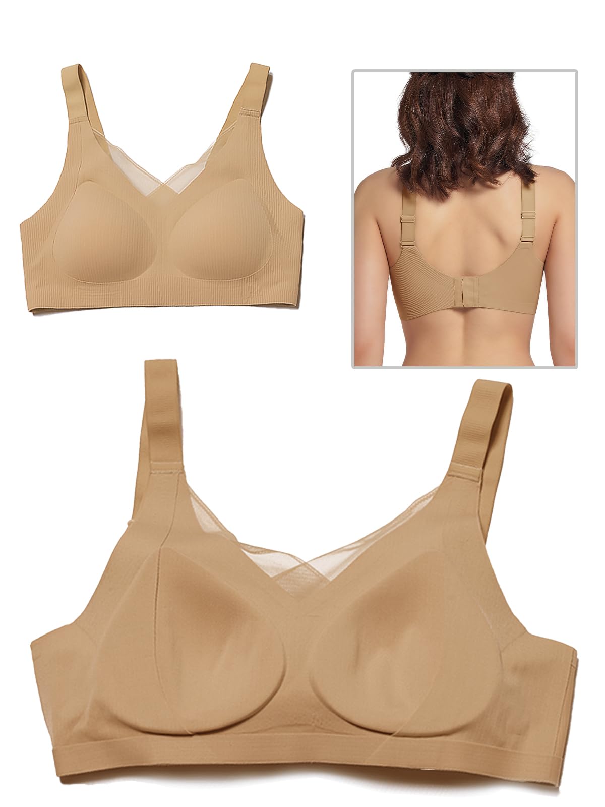 Post-Surgery Mastectomy Bras for Women with Pockets & Removable Chest Pads - Comfortable Everyday Wear for Breast Cancer Recovery & Daily Support