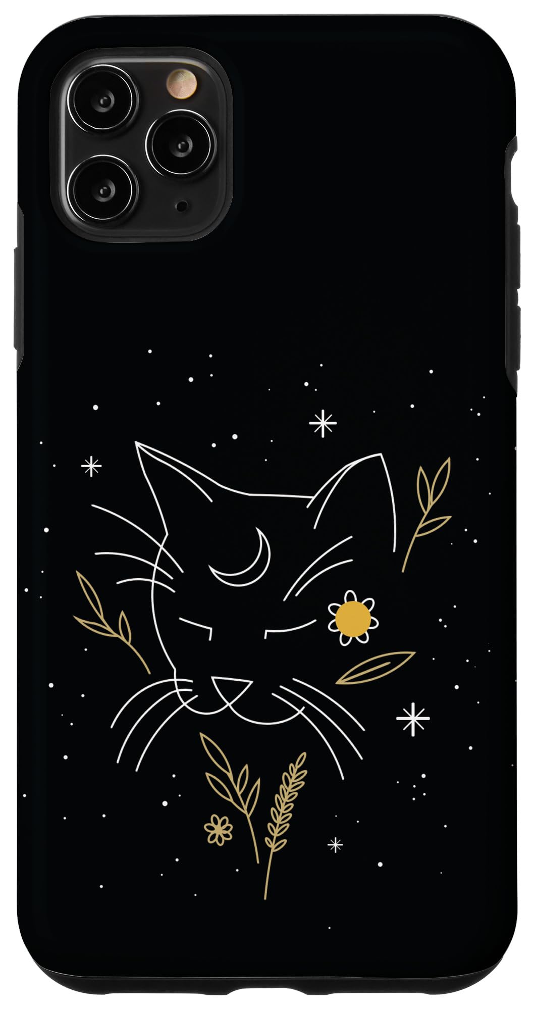 iPhone 11 Pro Max Case - Witchy Black Cat Moon Magic Design | Protective Phone Cover for Halloween, Witchcraft Aesthetic & Gothic Style | Perfect for Spooky Season, Wiccan Practitioners & Cat Lovers