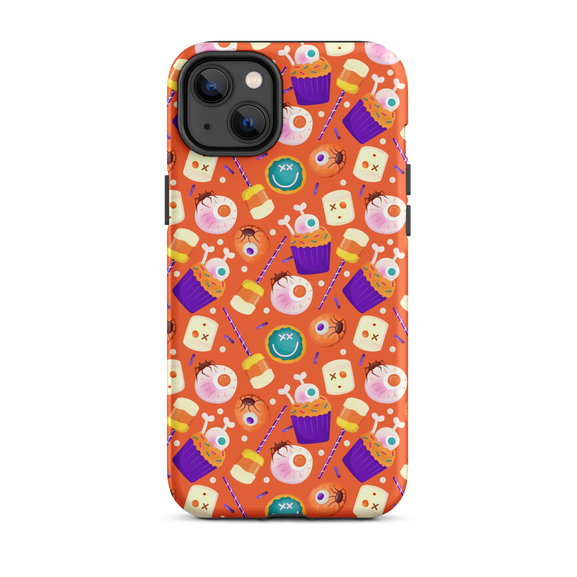 Halloween Trick or Treat Premium Shockproof iPhone Case - Cute Pumpkin Design for iPhone 14/13/12 Pro Max - Perfect for Halloween Parties, Costume Events & Spooky Decorations
