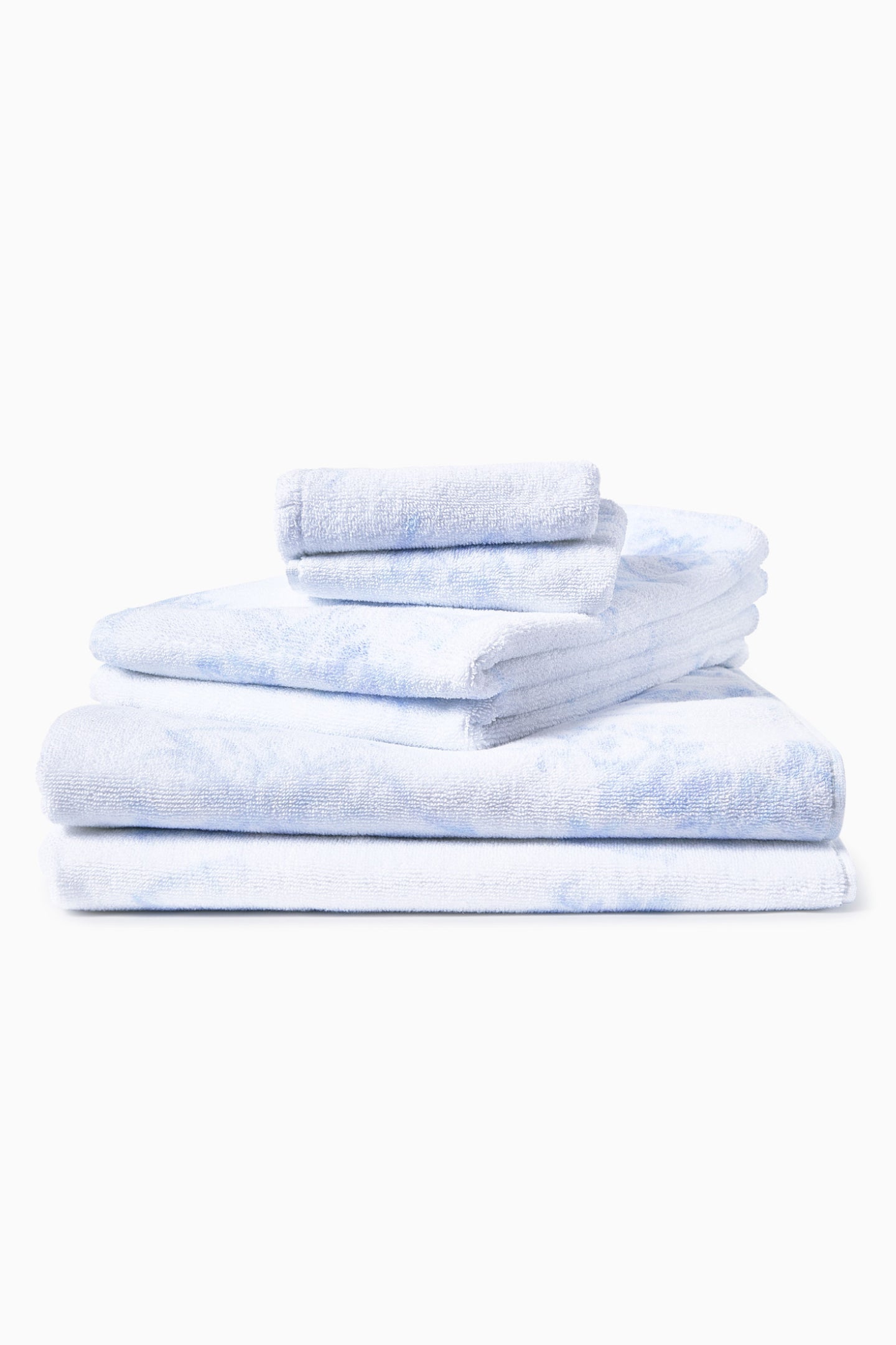 Premium Cotton Wash Cloth - Soft & Absorbent Blue Cloud Design for Face, Body & Baby Care | Gentle Exfoliation & Skincare Essential