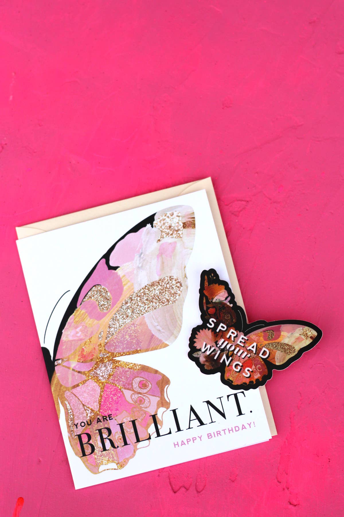 Spread Your Wings Butterfly Sticker - Waterproof Vinyl Decal for Laptops, Cars, Windows & DIY Crafts - Perfect for Home Decor, Scrapbooking & Gifts