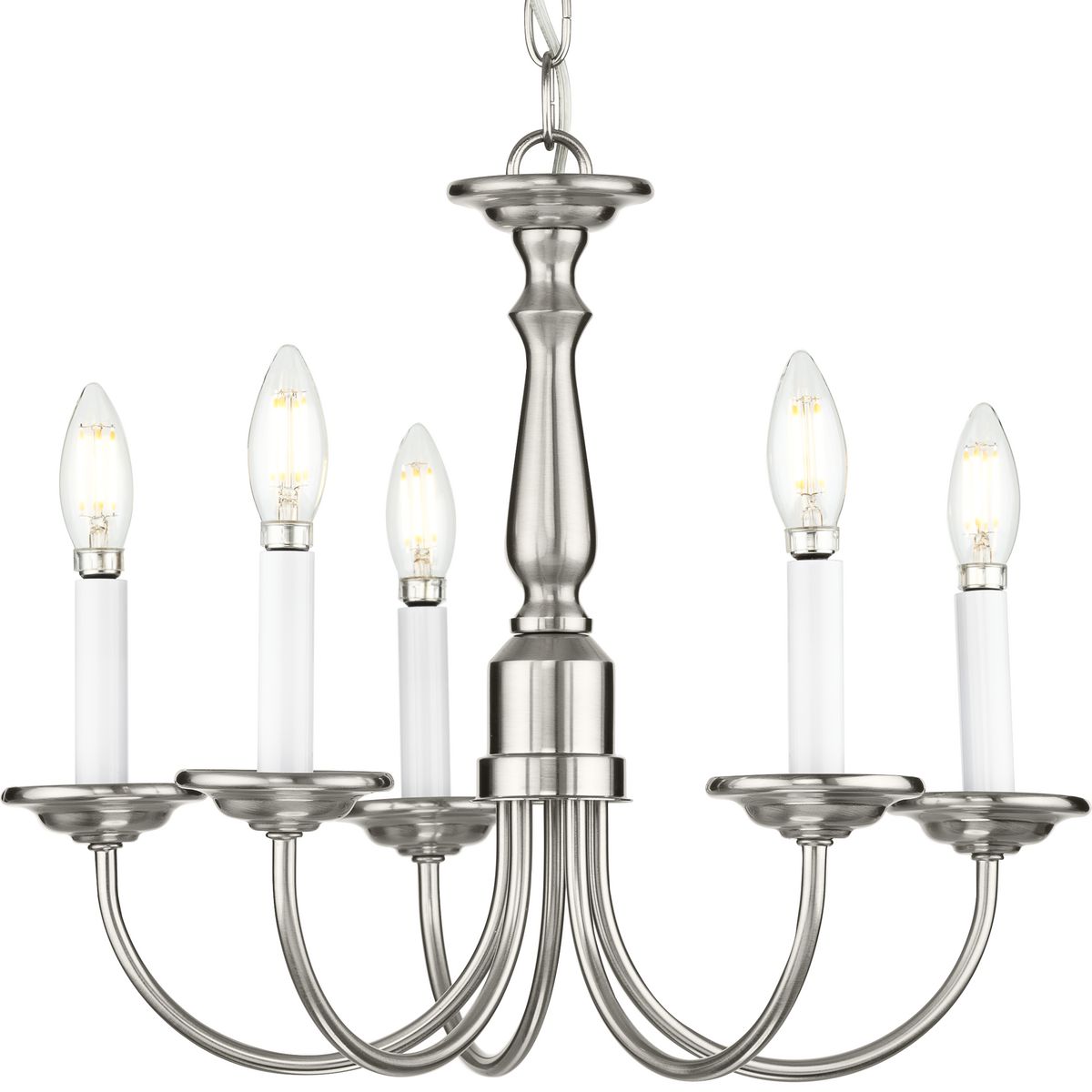 5-Light Chandelier Fixture - Modern Crystal Ceiling Lighting for Dining Room, Bedroom & Living Room - Elegant Home Decor Lighting Solution
