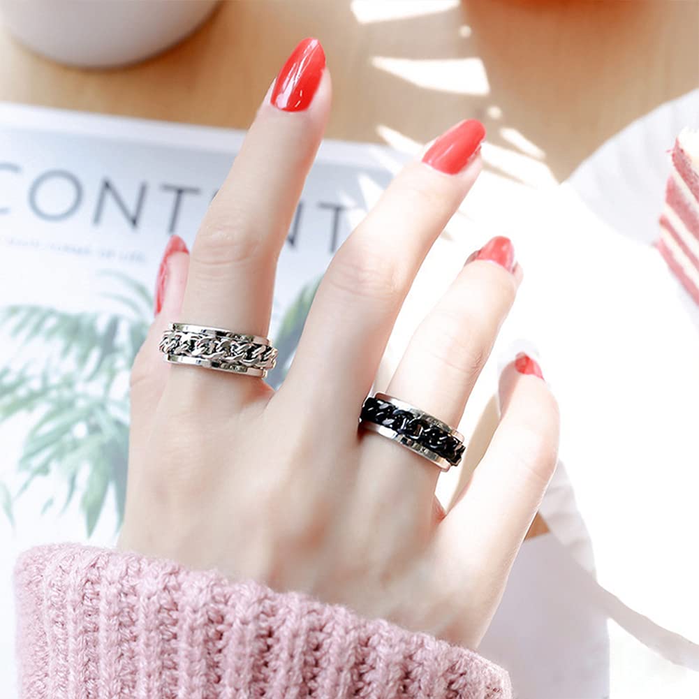 Cool Spinner Ring for Men & Women - Stainless Steel Fashion Ring with Bottle Opener for Parties & Gifts