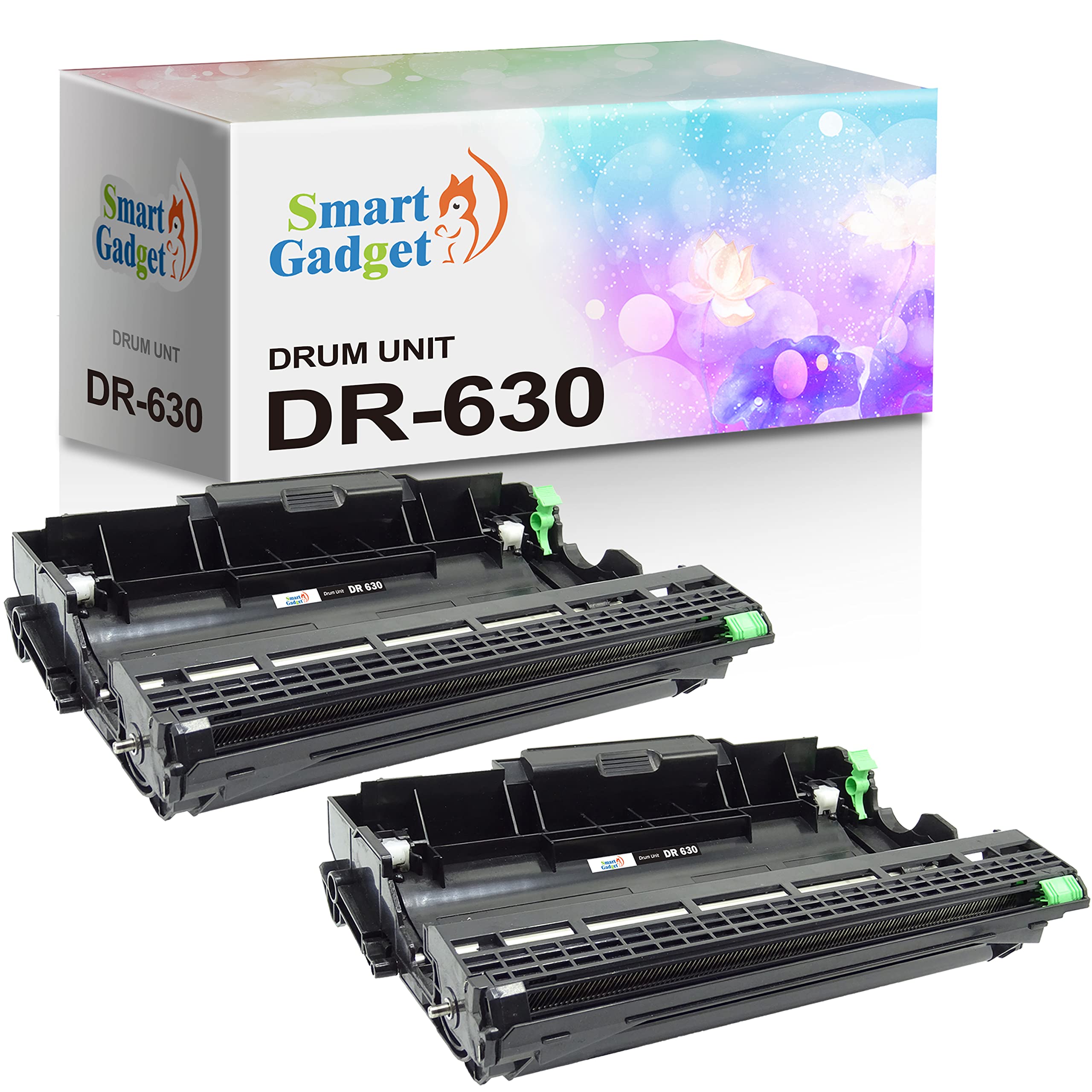 2-Pack DR-630 Drum Cartridge for Brother Printers - HL-L2380DW, MFC-L2680W & More - Home & Office Use