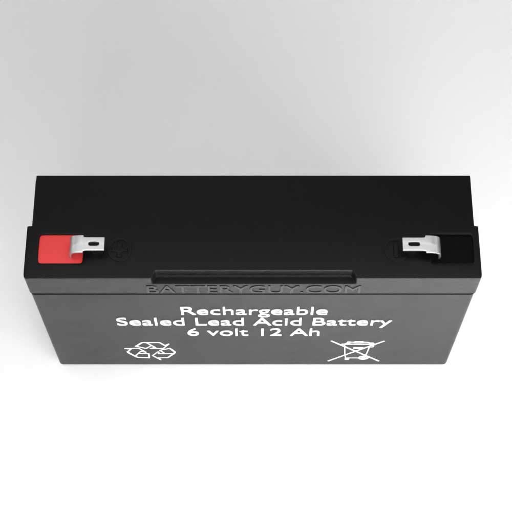 6V 12Ah SLA Replacement Battery Pack (2-Pack) - Rechargeable Sealed Lead Acid Battery for Power Wheels, Emergency Lights, UPS Backup - Compatible with Multiple Brands