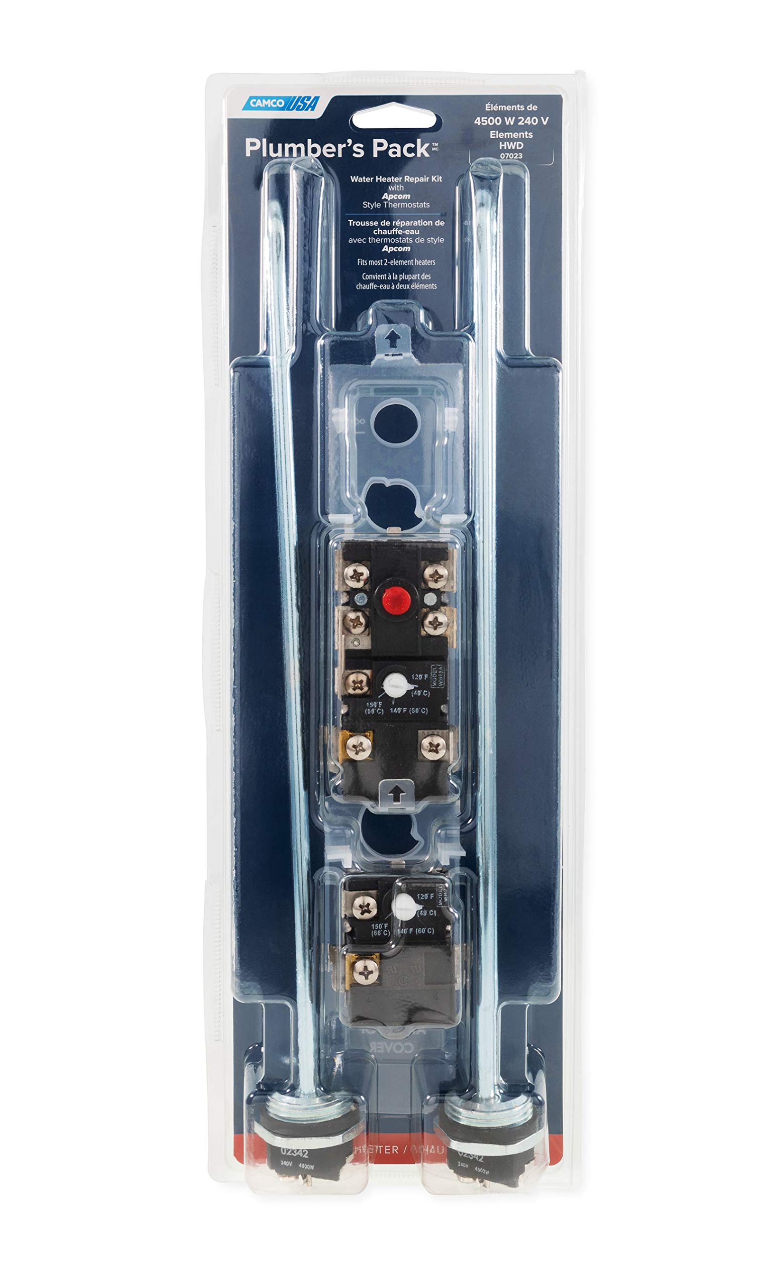 Camco 07023 Apcom Style Plumber's Pack Water Heater Repair Kit - Complete Plumbing Solution for Leak Repairs & Maintenance | Ideal for Homeowners, RV & Mobile Home Water Heaters