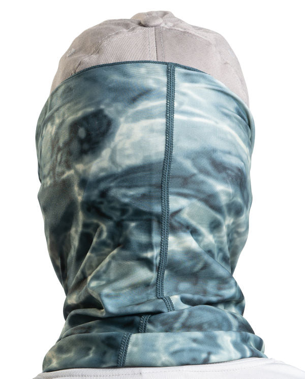UPF 50+ Camo Tube Gaiter Face Mask for Men - Sun Protection Neck Gaiter with Aqua Design - Perfect for Hiking, Cycling & Outdoor Activities