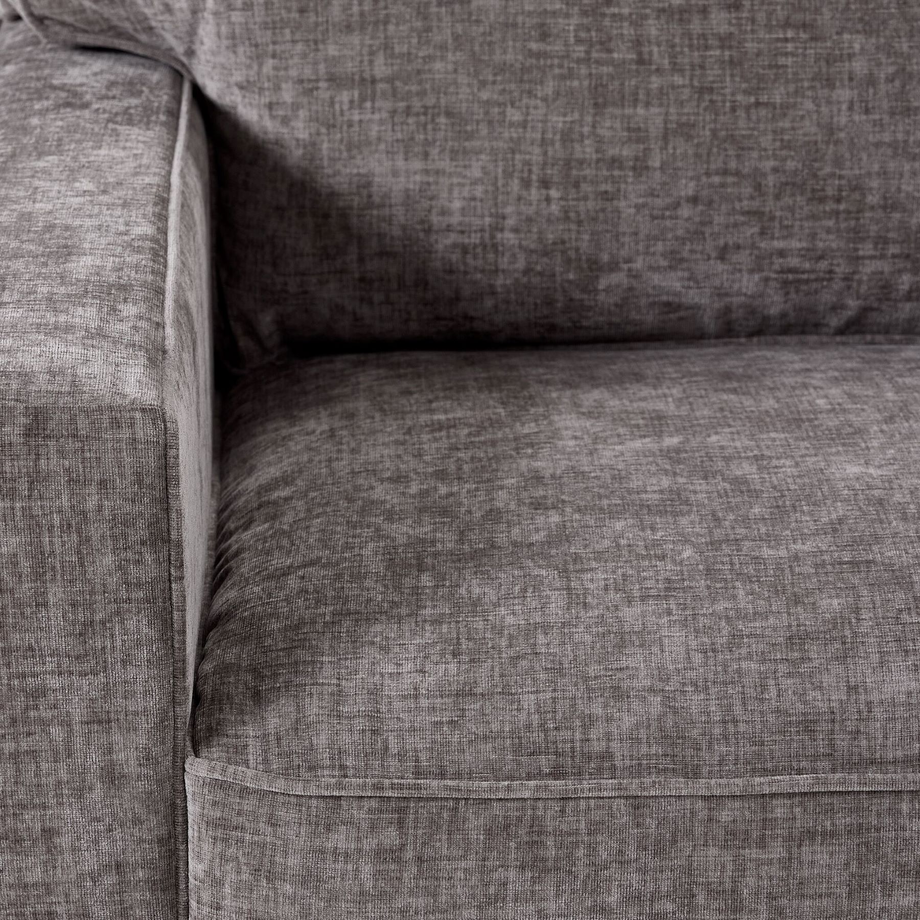 Charlotte 4-Piece Sectional Sofa with Right-Facing Chaise in Pewter Gray - Perfect for Living Rooms, Family Rooms & Home Theaters