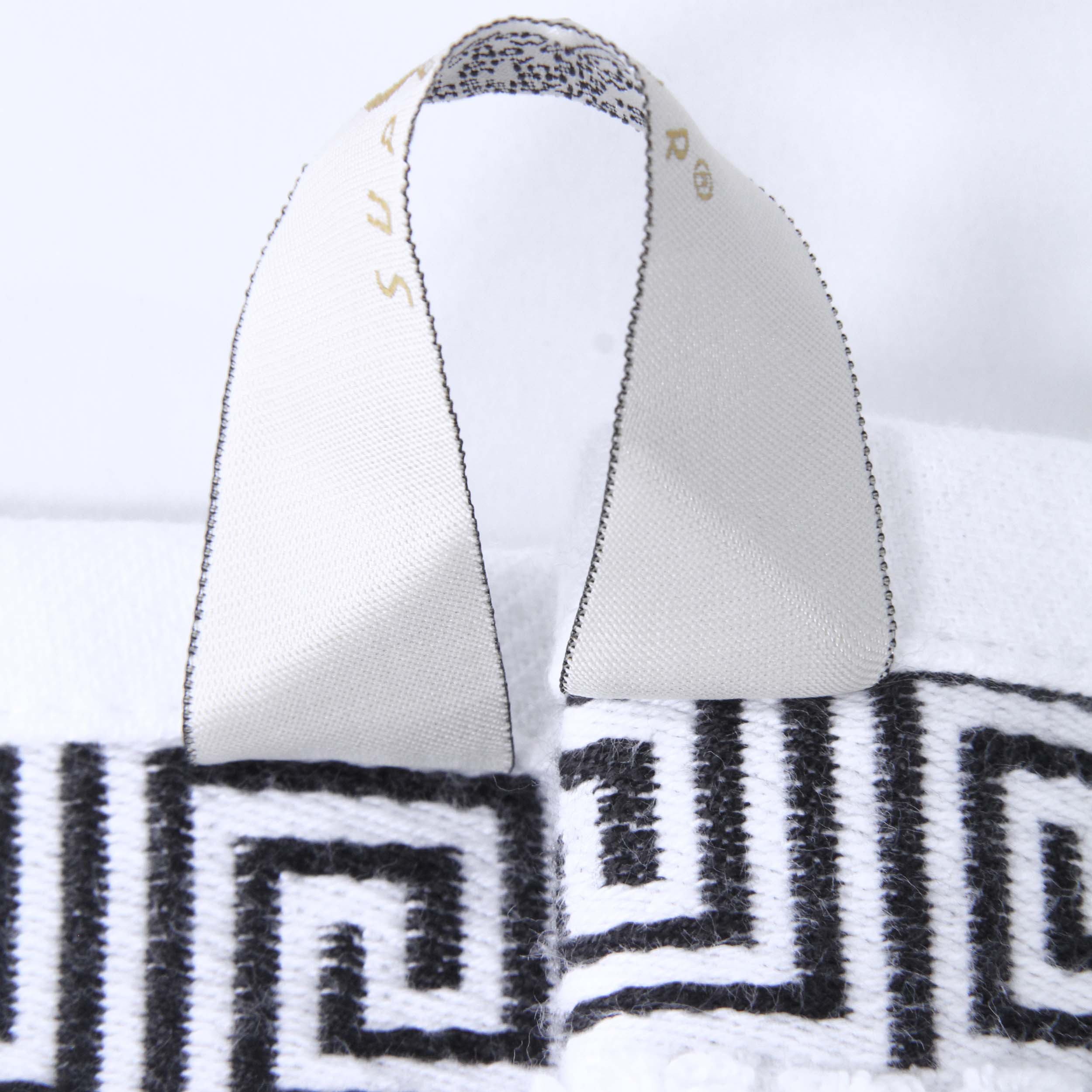 Premium Athens Cotton Greek Scroll & Floral 4-Piece Bath Towel Set - Soft, Absorbent & Quick-Drying for Spa, Bathroom & Beach Use