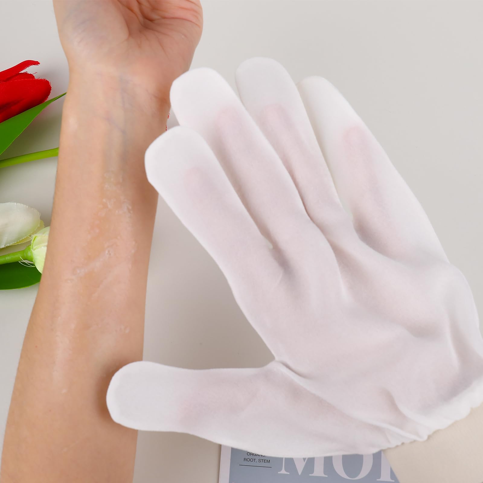 Exfoliating Silk Gloves for Face & Body - Gentle Dead Skin Removal Glove for Smooth Radiant Skin - Perfect for Shower, Spa & Skincare Routine