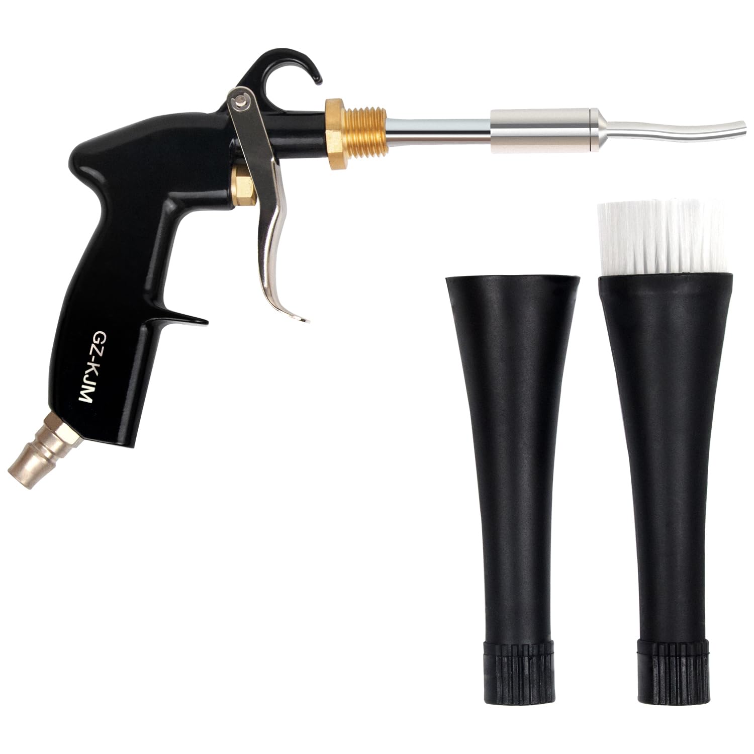 Upgraded High Pressure Car Interior Cleaning Gun with 2 Nozzle Sprayer Attachments - Air Pulse Car Wash Tool for Detailing & Dust Blowing | Perfect for Auto Detailing, Home Car Washing & Garage Maintenance