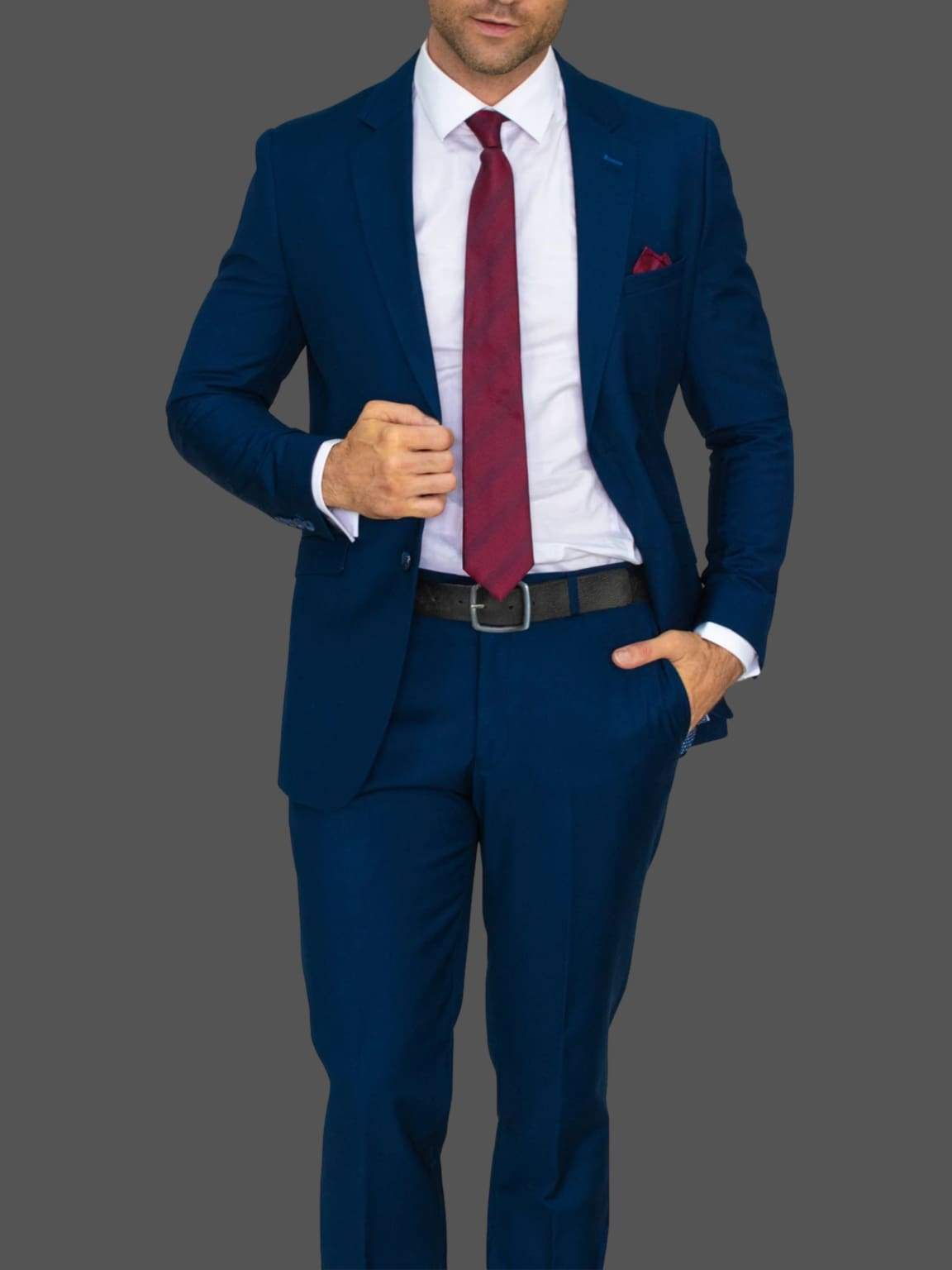 Cavani Jefferson Navy Suit Jacket for Men | Premium Business Blazer | Formal Office Wear | Wedding & Special Occasion Attire