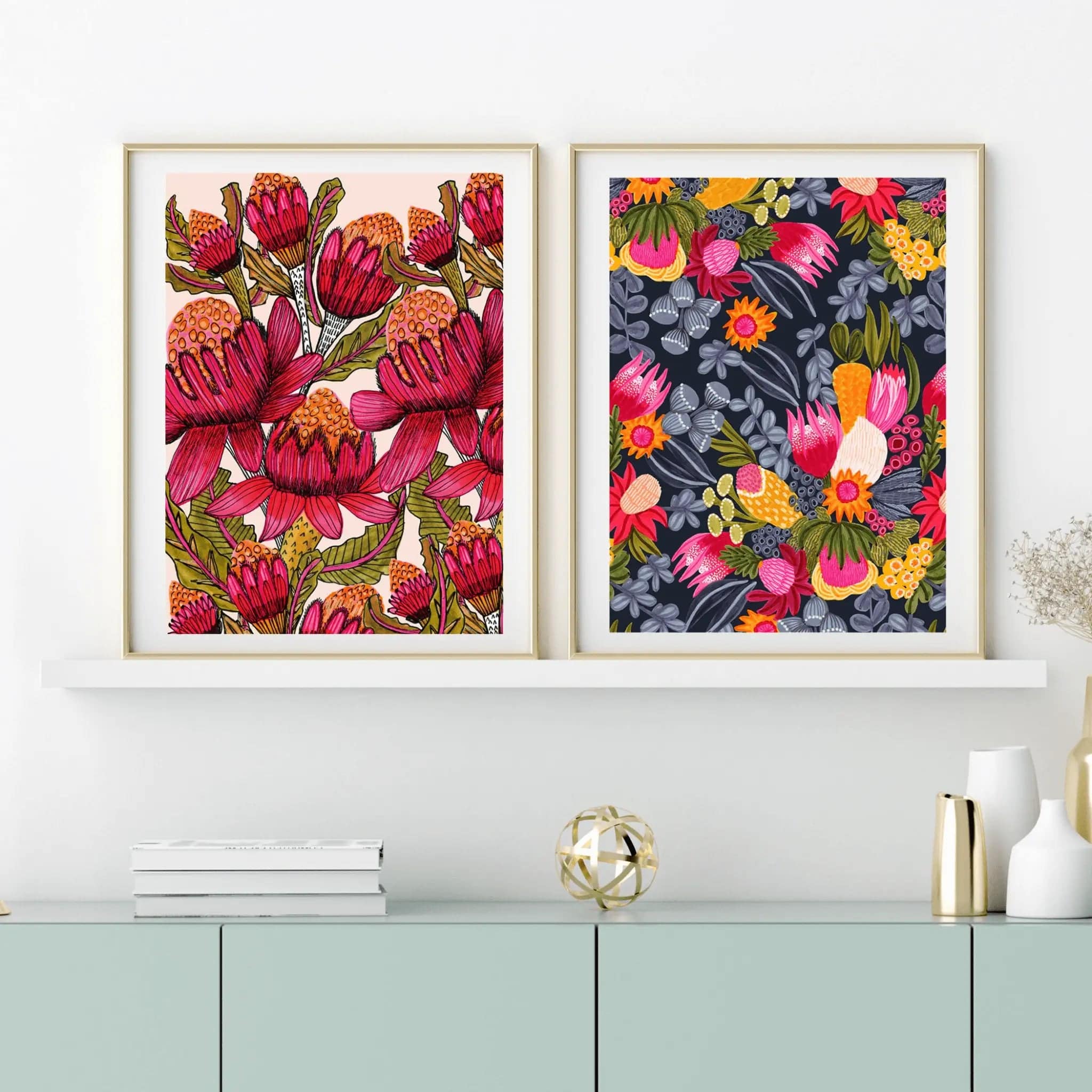 Australian Flora Botanical Wall Art Prints - Premium Nature Decor for Home & Office | Perfect for Living Room, Bedroom & Office Spaces