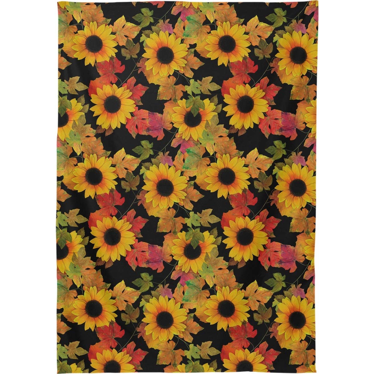 Artistic Sunflower Tablecloth 60x108 Inch Rectangle Table Cover - Waterproof & Wrinkle-Resistant for Outdoor Wedding, Party, Dining Room, Picnic, and Home Decor
