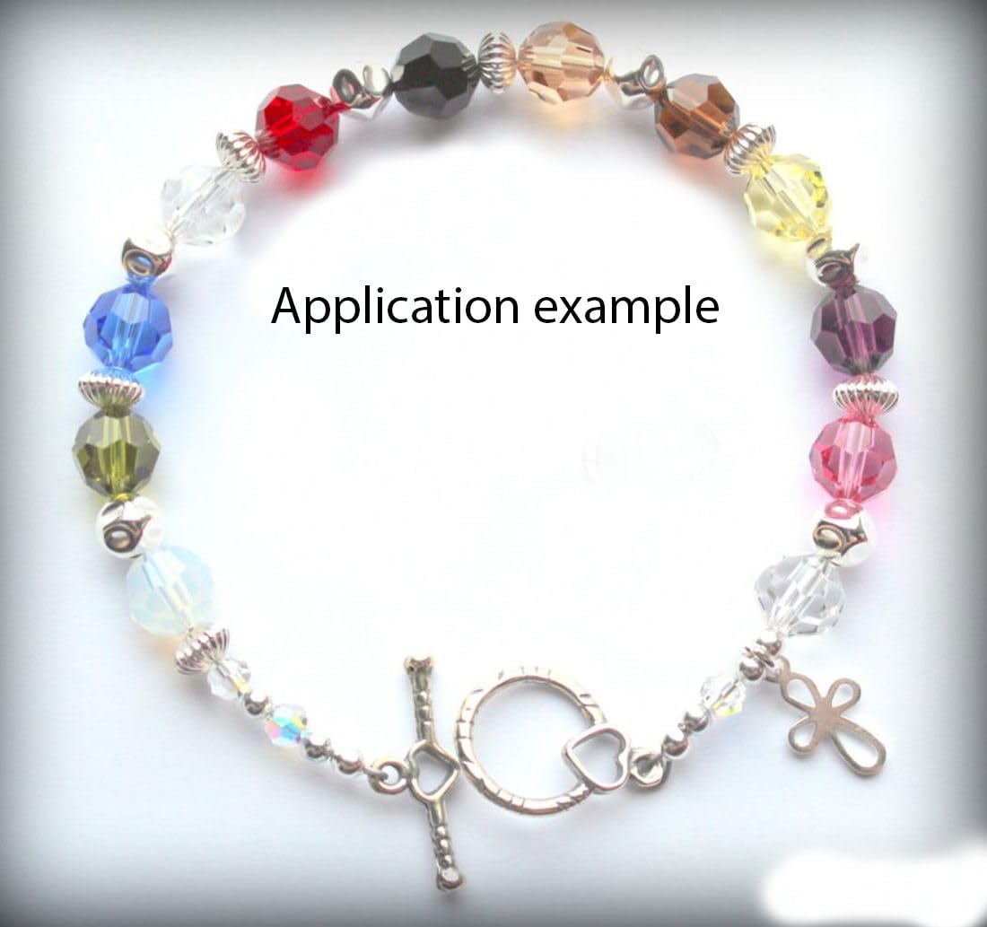 5 Strands Czech 8mm Faceted Round Crystal Glass Loose Beads Spacers Bulk (330-340pcs) - AB Finish for DIY Jewelry Making, Bracelets, Necklaces & Craft Projects - Perfect for Wedding, Party & Gift Accessories