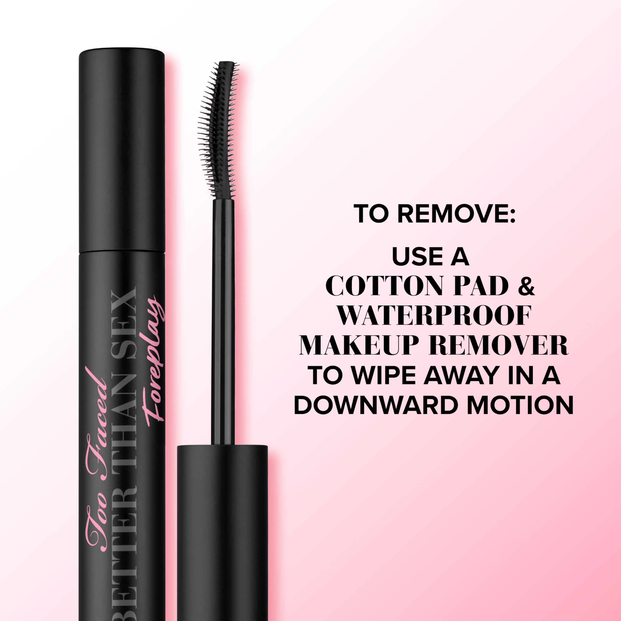 Too Faced Better Than Sex Foreplay Mascara Primer - Volumizing & Lengthening Lash Primer for Long-Lasting Makeup | Perfect for Day to Night Wear, Special Occasions & Bold Eye Looks