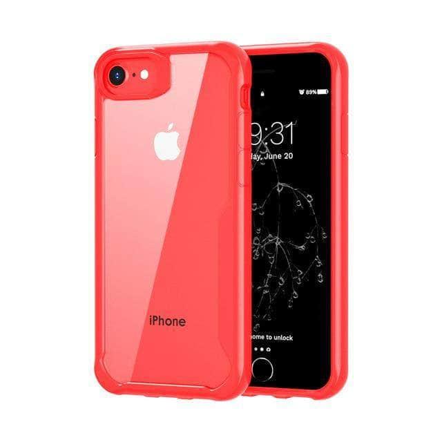 Clear Shockproof Case for iPhone SE 2020 (4.7 Inch) - Slim TPU+PC Hybrid Protective Cover | Perfect for Everyday Use, Travel & Outdoor Activities