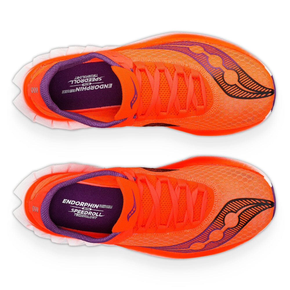 Saucony Women's Endorphin Pro 4 Running Shoes - Lightweight Carbon Fiber Racing Sneakers for Marathon & Road Racing - Perfect for Long Distance Training & Competitive Running