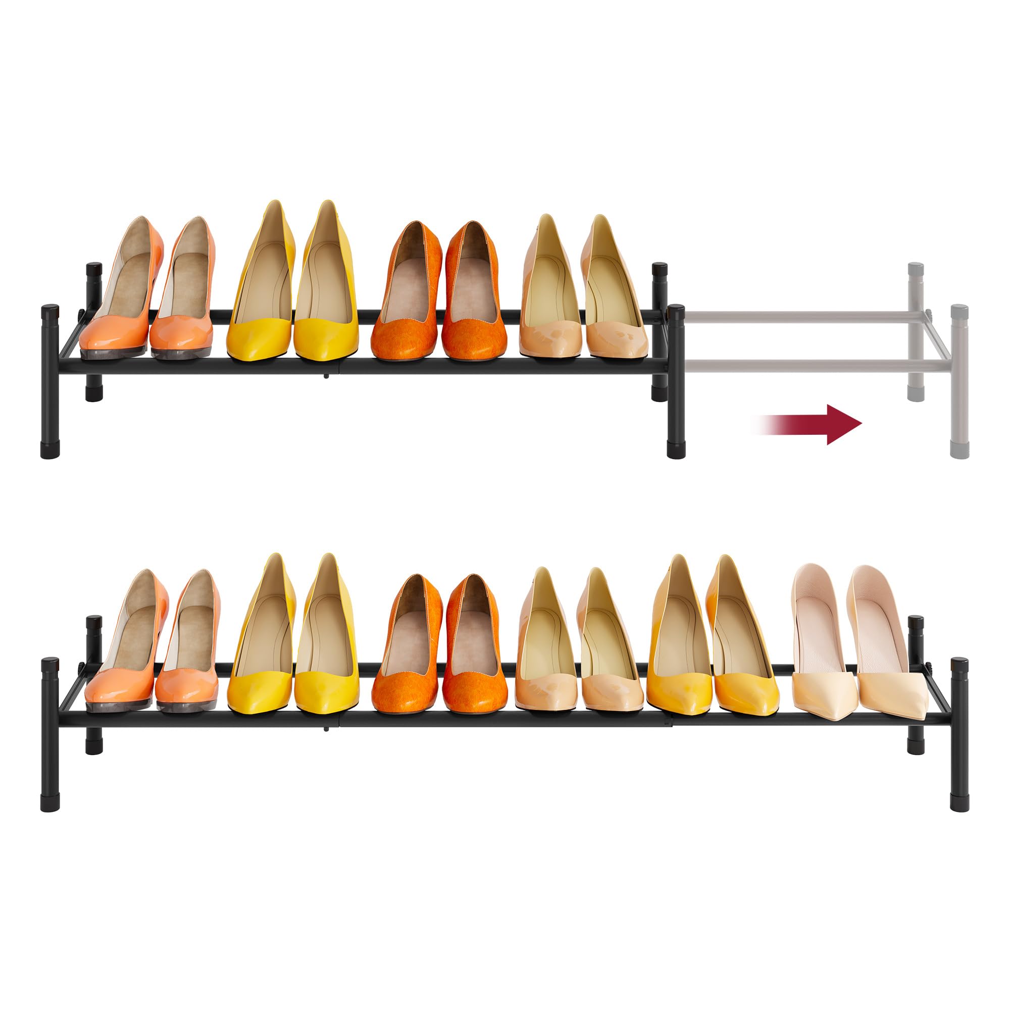 Tajsoon Expandable Shoe Rack 1 Tier - 28