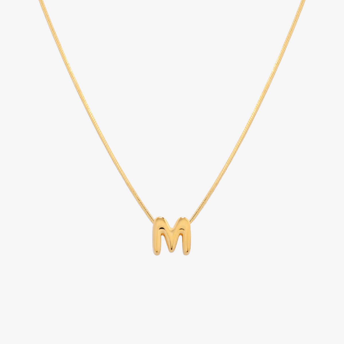Personalized Bubble Initial Pendant Necklace for Women - Custom Name Letter Jewelry Gift for Her - Perfect for Birthdays, Anniversaries & Everyday Wear