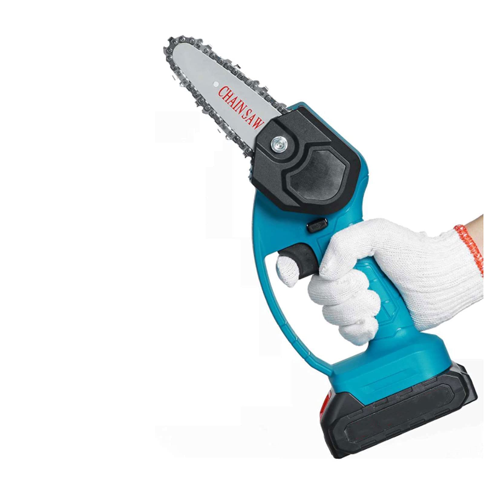 SGSG 4-Inch Mini Chainsaw Cordless Electric - Portable Chainsaw with 2 Rechargeable Lithium Batteries for Tree Trimming, Branch Cutting & Woodworking | Perfect for Garden Maintenance, DIY Projects & Outdoor Landscaping