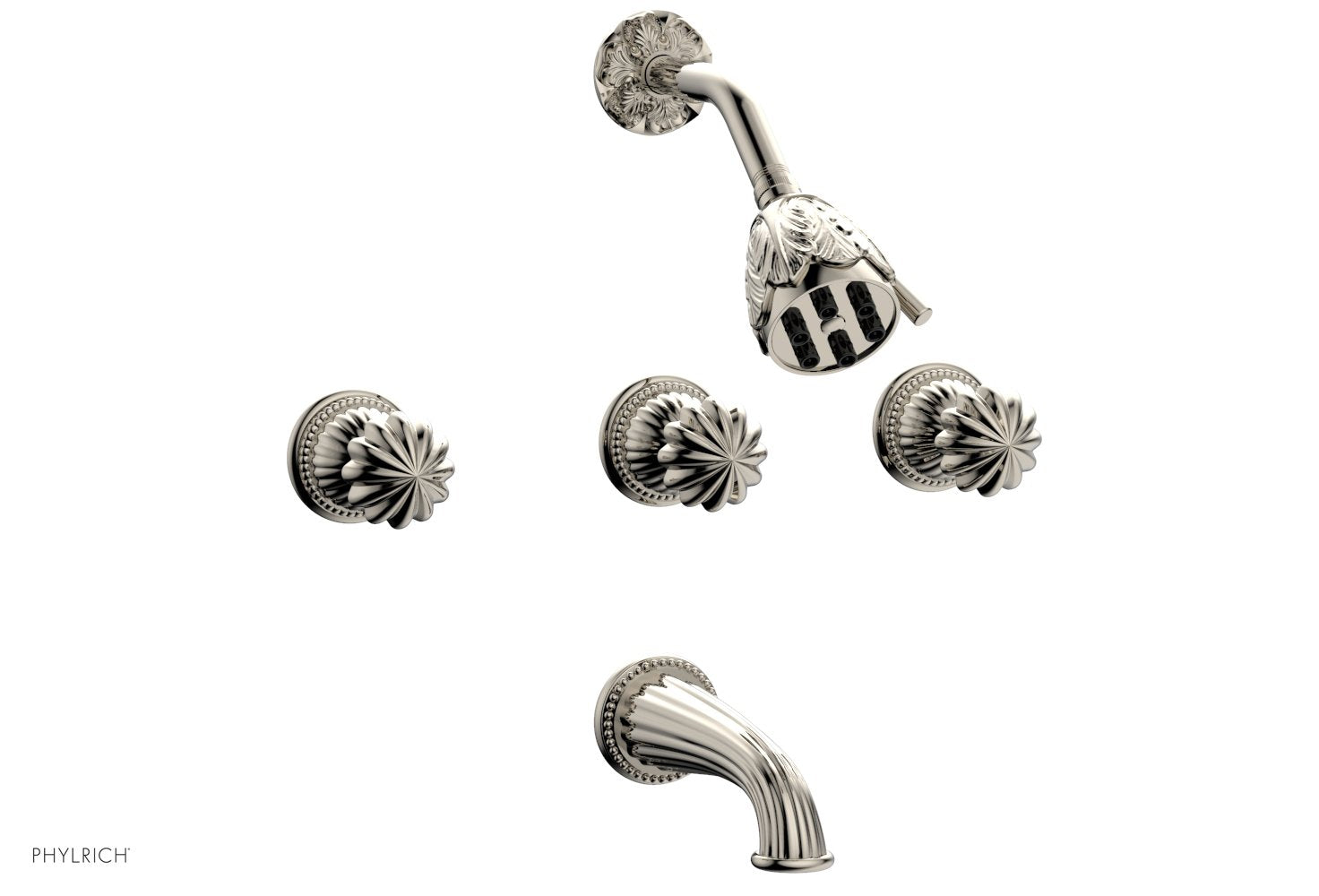 GEORGIAN & BARCELONA 3-Handle Tub and Shower Faucet Set K2361 - Luxury Bathroom Fixture for Modern Homes, Perfect for Bathroom Renovations and Spa-Like Showers