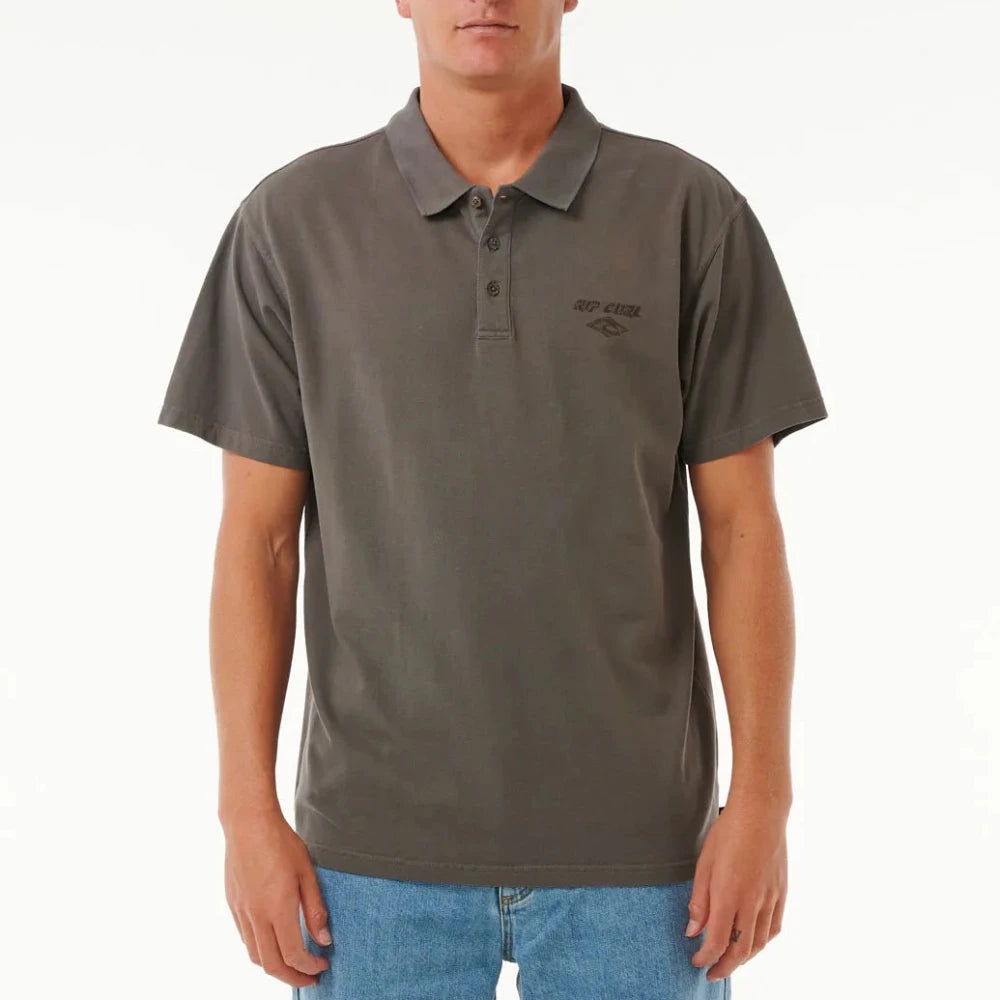 Rip Curl Fade Out Embroidered Polo Shirt for Men - Comfortable Casual Golf & Summer Wear