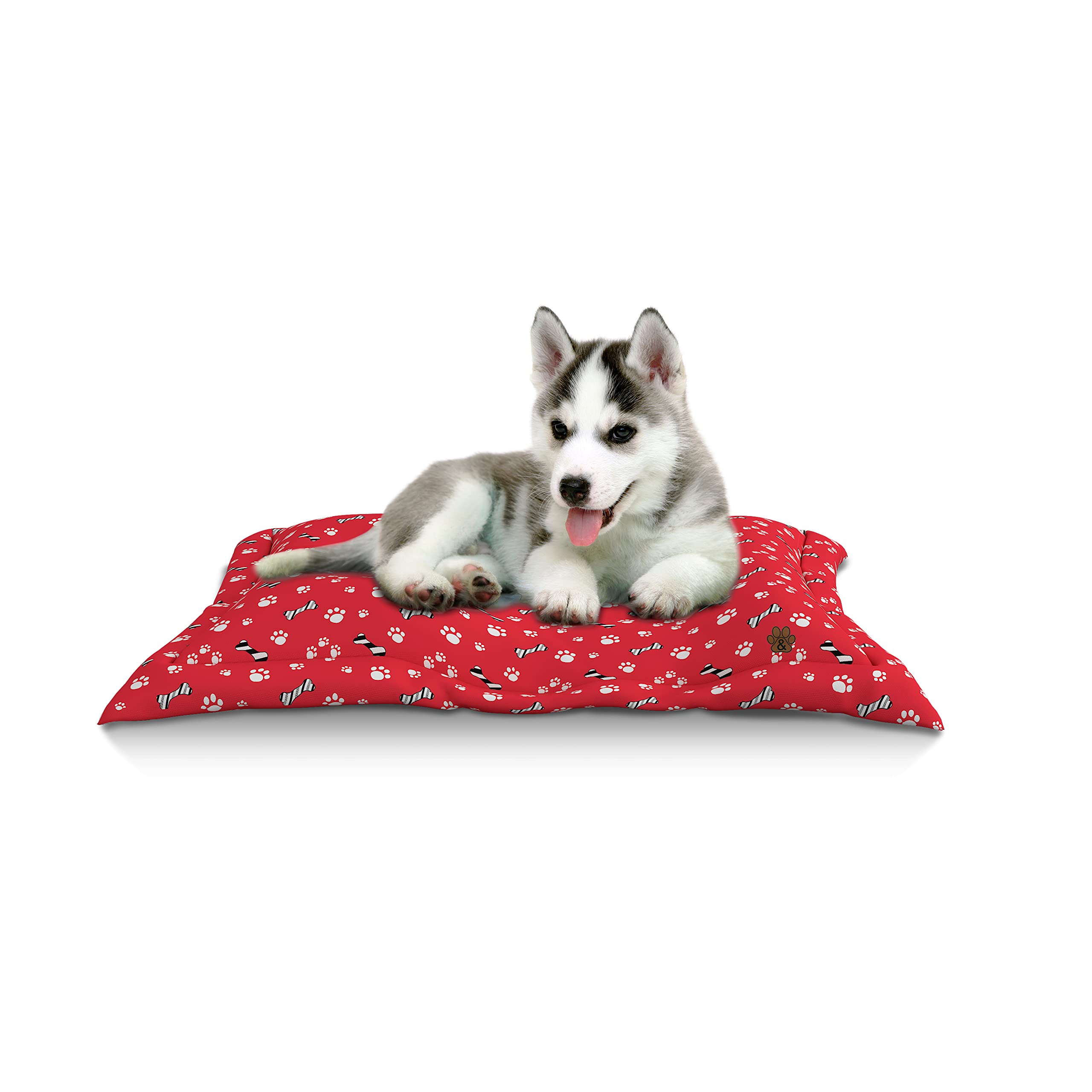 Premium Dog Bed Mat for Large, Medium & Small Dogs & Cats - Non-Slip Bottom, Machine Washable Pet Mattress (Pattern 02, Large) - Perfect for Crates, Floors & Pet Carriers