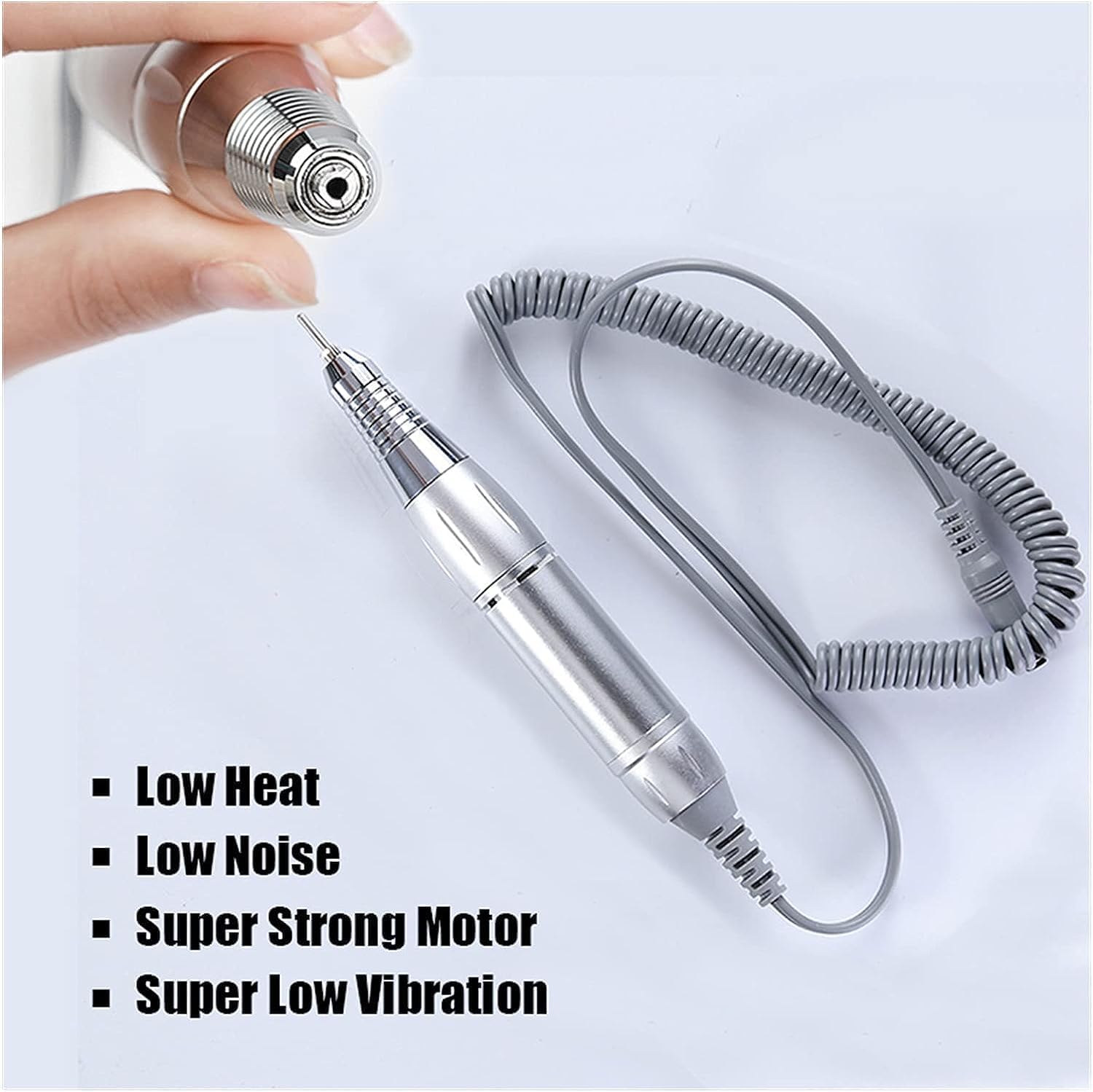 Professional Electric Nail Drill Kit - Rechargeable Portable Nail Drill Pen for Manicure, Gel Polish & Nail Art | Pink Nail Care Tools for Salon & Home Use | Perfect for DIY Nails & Professional Manicurists