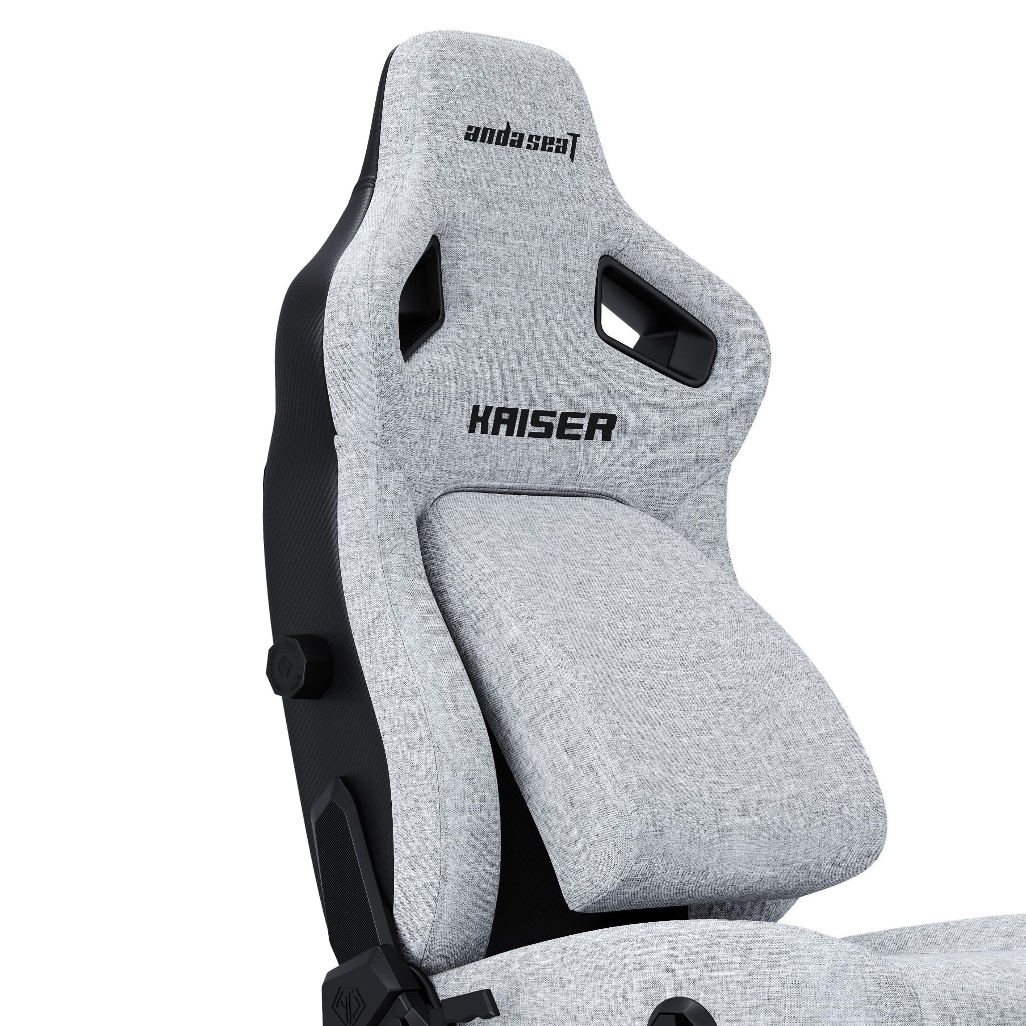 Anda Seat Kaiser 4 Series XL Premium Ergonomic Gaming Chair - Ash Grey | Comfortable Office & Racing Style Chair for PC Gamers & Esports | Perfect for Long Gaming Sessions & Home Office Work