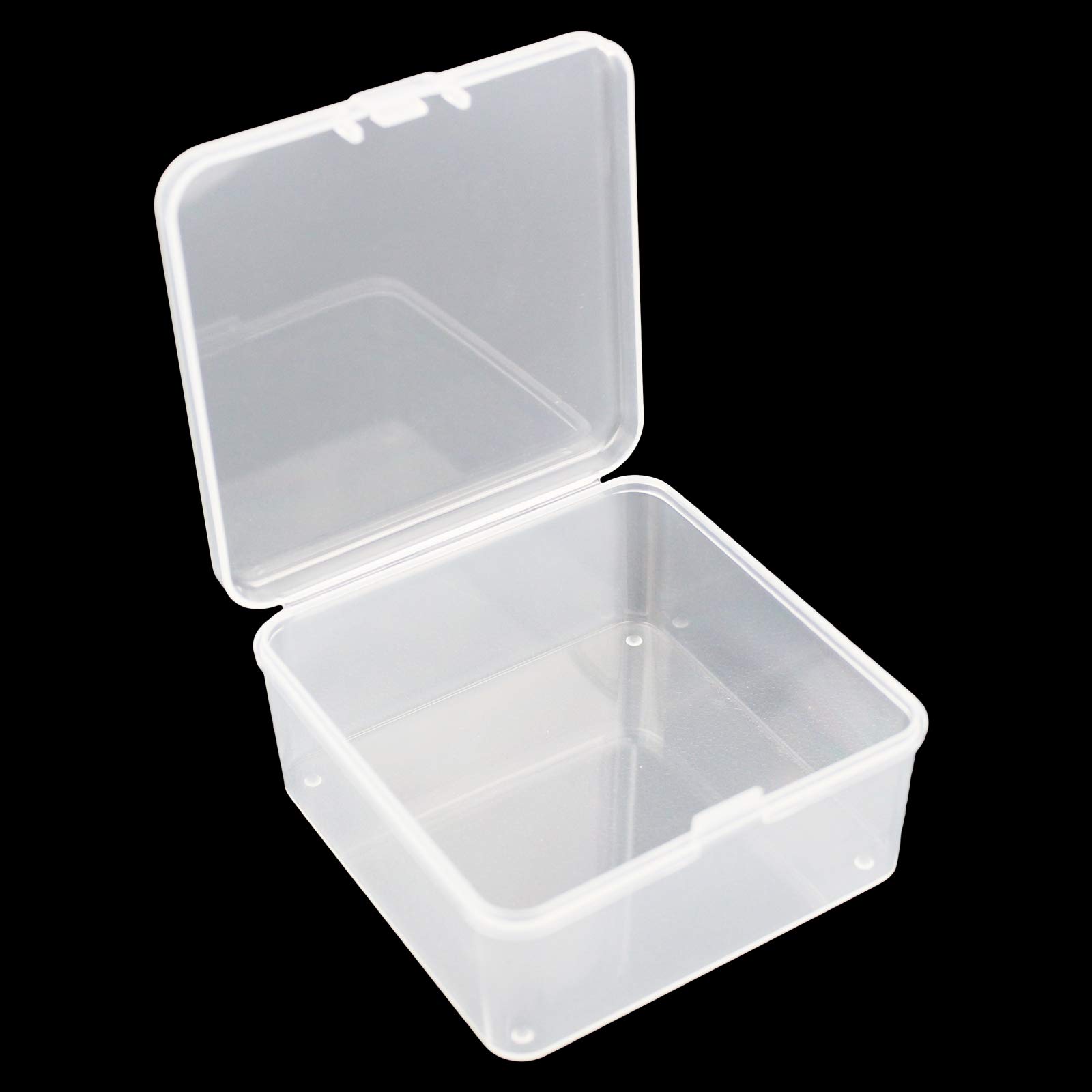 17-Piece Clear Plastic Storage Box Set with Hinged Lids - 2.95