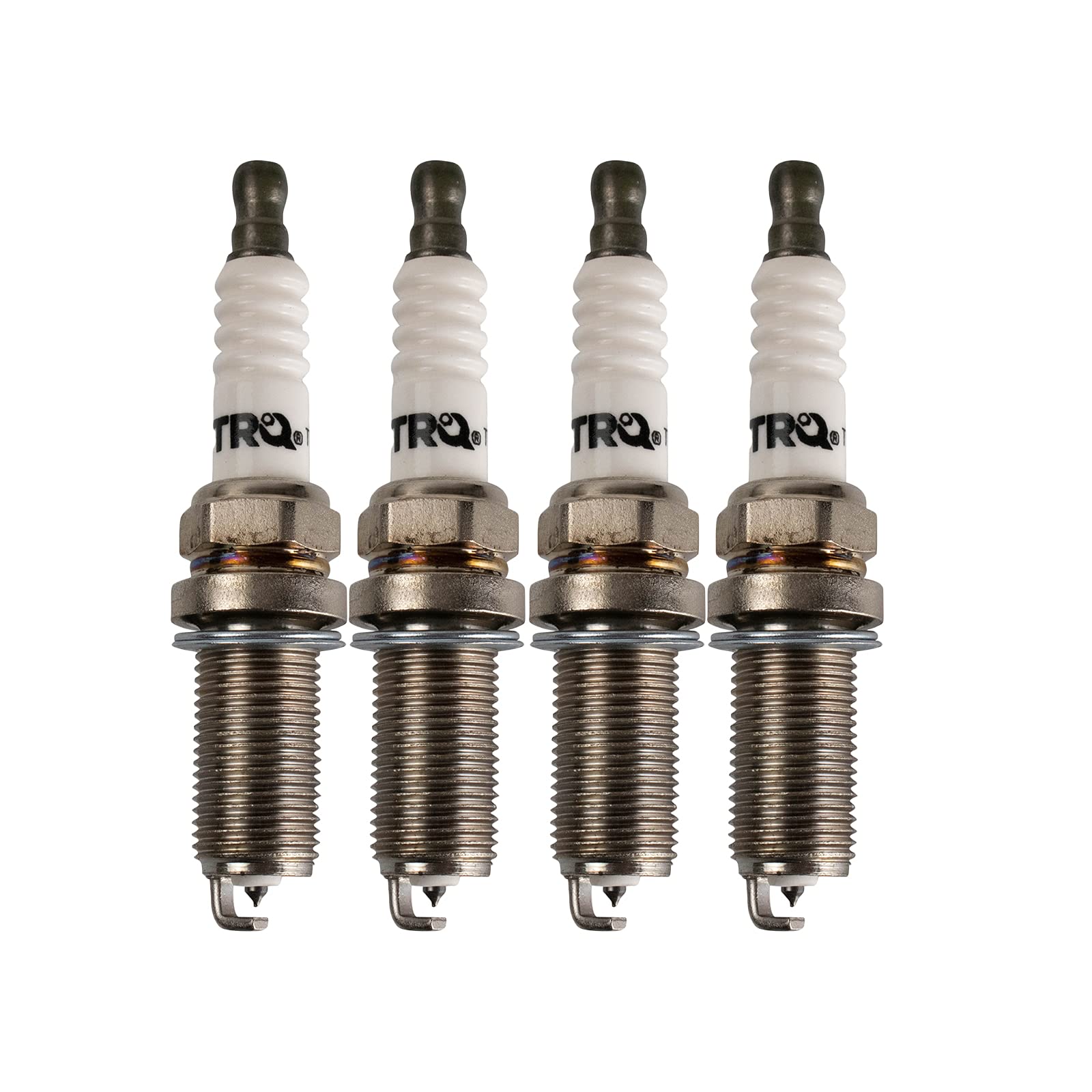 TRQ Iridium Spark Plugs - High Performance Engine Tune Up Ignition Kit (4-Piece Set) | Compatible with Most Cars & Trucks | Ideal for Improved Fuel Efficiency & Smoother Acceleration