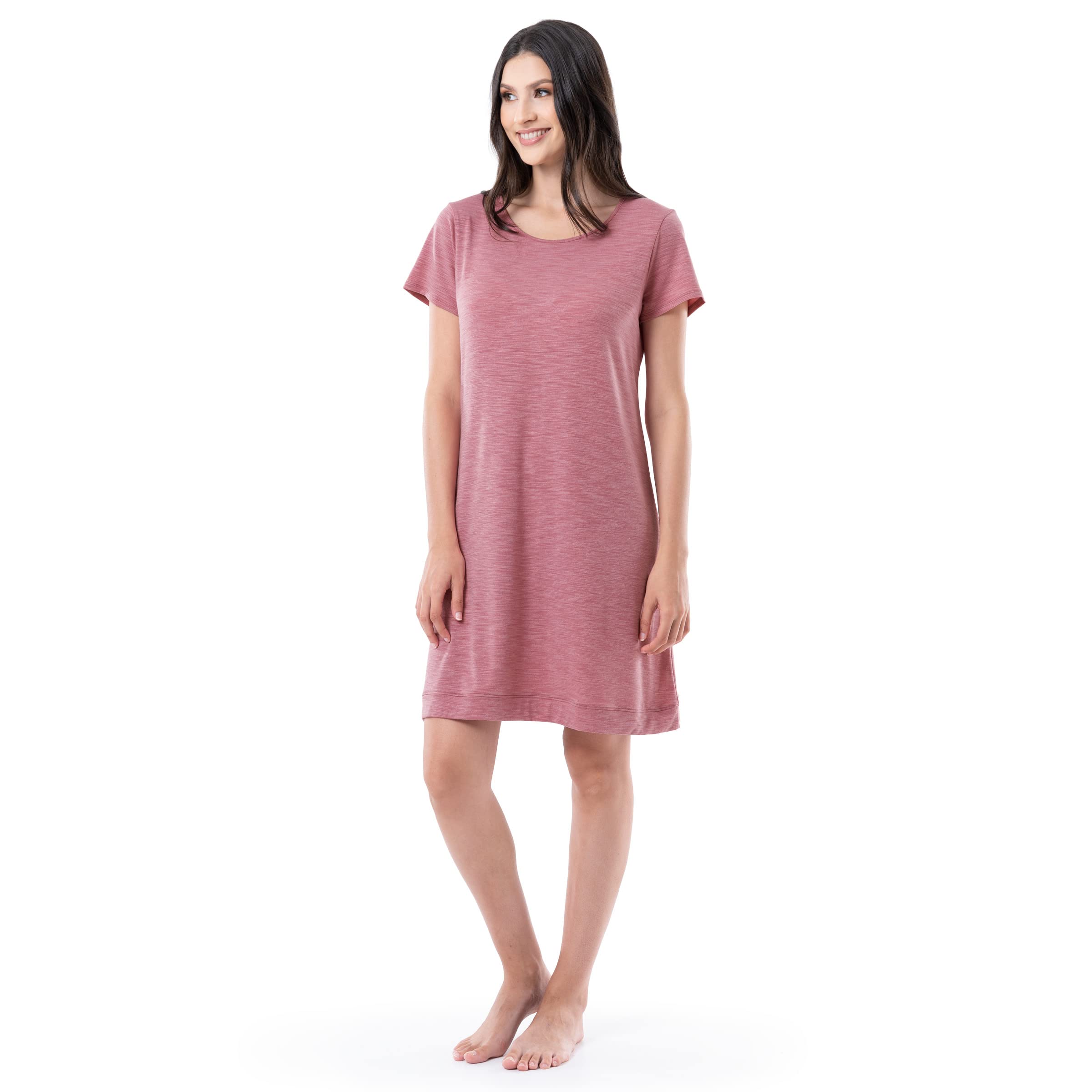 Fruit of the Loom Women's Super Soft Breathable Sleep Shirt - Comfortable Nightwear for Relaxing at Home & Lounge Wear