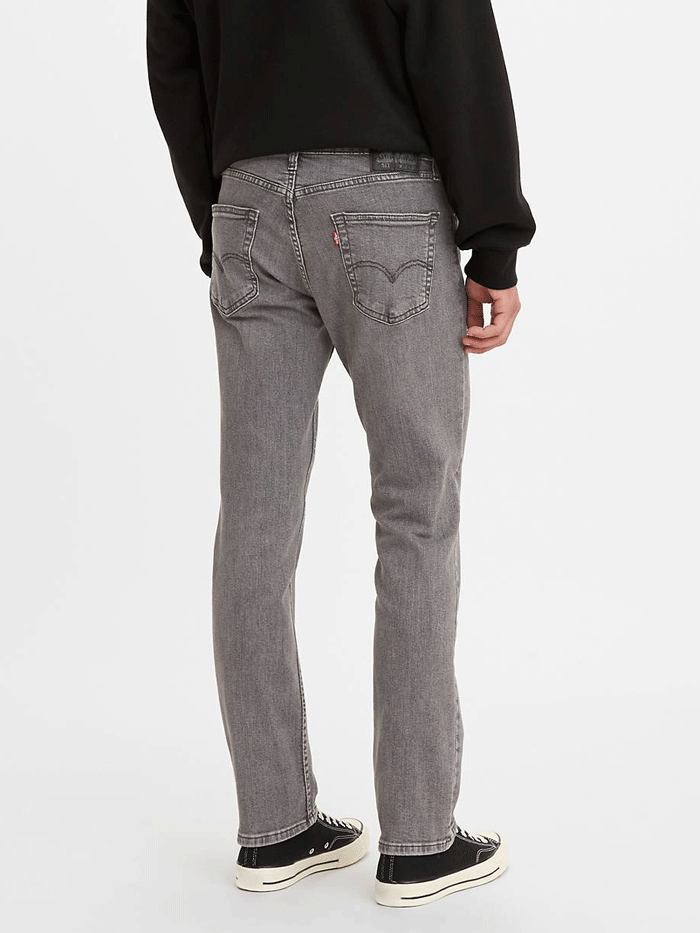 Levi's Men's 511 Slim Fit Flex Jeans - Bee Eye Grey Wash | Comfortable Stretch Denim Pants for Casual Wear & Everyday Style
