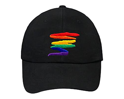 Rainbow Squiggle Hat