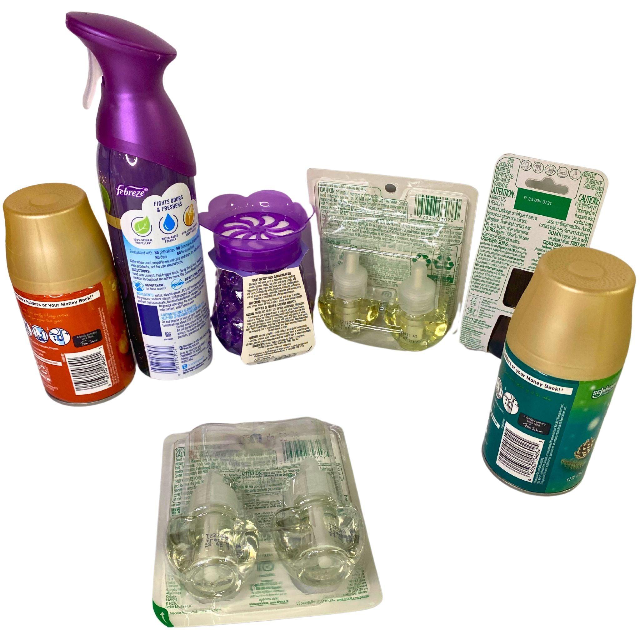 50-Piece Aroma Mix Set - Wall Plug In Refills, Air Fresheners & Odor Eliminating Beads for Home, Office & Car | Long-Lasting Fragrance Solution