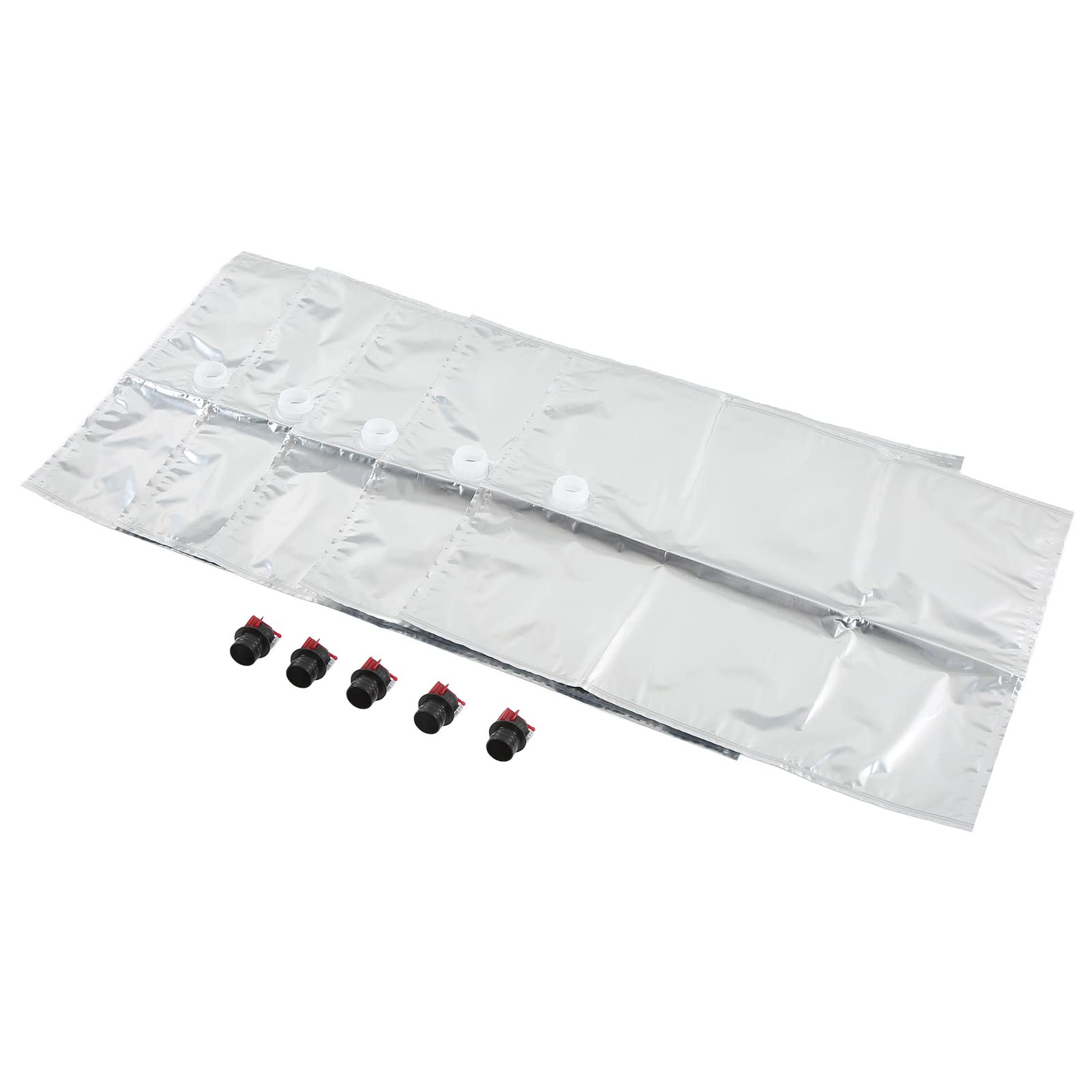 Aseptic Foldable Liquid Storage Bags with Valve - Extended Shelf Life BIB Drink Bags for Water, Juice & Beverages - Waterproof & Leakproof for Camping, Hiking, Outdoor Adventures