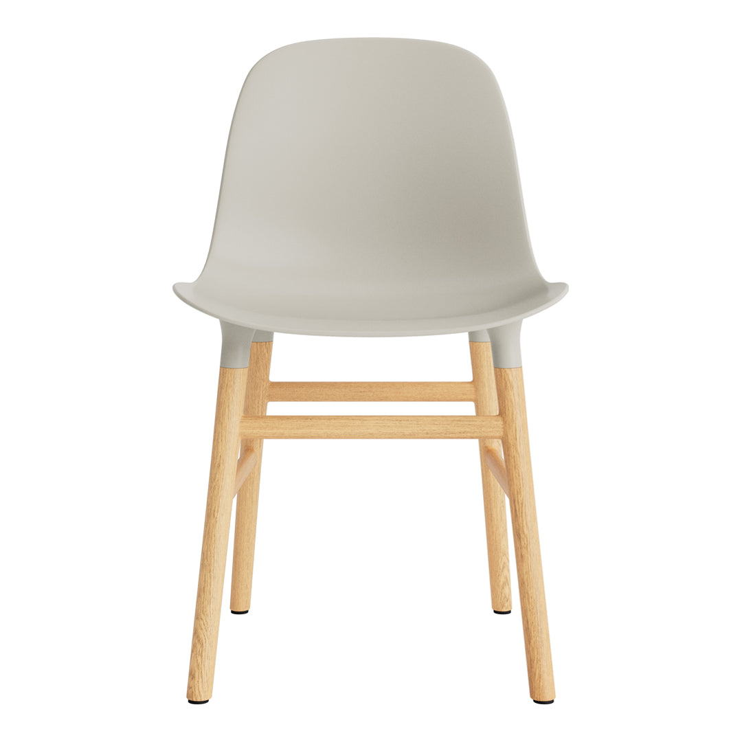 Modern Form Chair with Sturdy Wooden Legs - Perfect for Dining Room, Office, or Living Room Decor