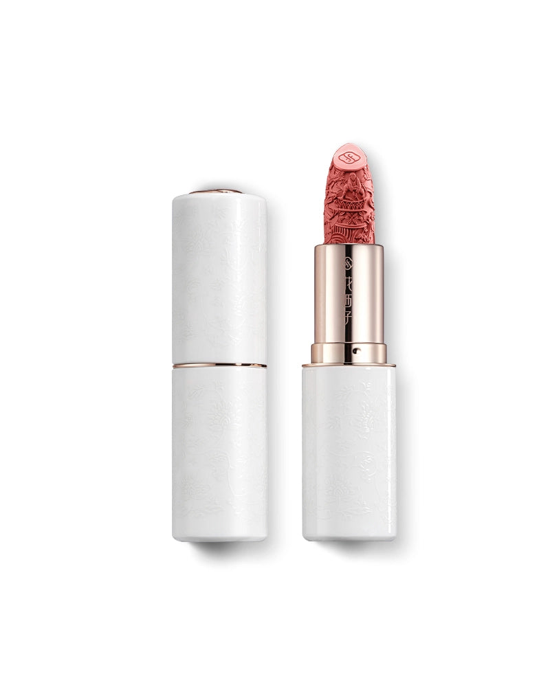 Blooming Rouge Porcelain Lipstick - Long Lasting Matte Lipstick with Hydrating Formula, Vegan & Cruelty-Free - Perfect for Everyday Wear, Date Night & Special Occasions