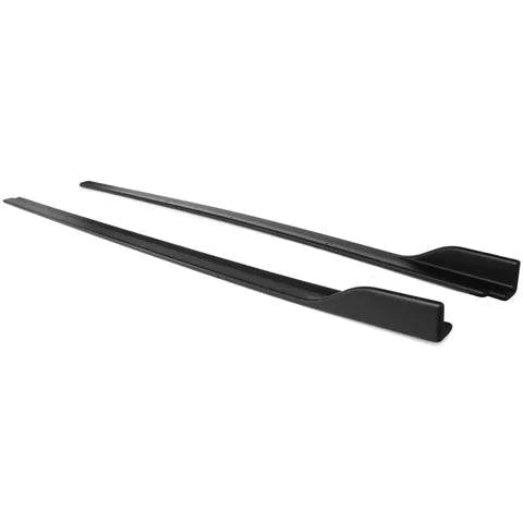 2018-2023 Toyota Camry V3 Side Skirts - Carbon Fiber Style/Unpainted Matte Black - Car Body Kit for Enhanced Style & Protection - Perfect for Street Racing & Custom Car Shows