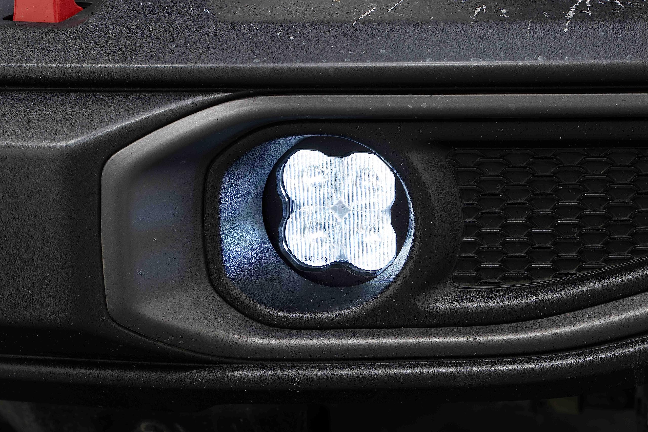 Diode Dynamics SS3 LED Fog Light Kit - Compatible with 2020-2024 Jeep Gladiator, Yellow SAE Fog Lights for Off-Road & Night Driving - High-Performance LED Fog Lights for Enhanced Visibility in All Weather Conditions